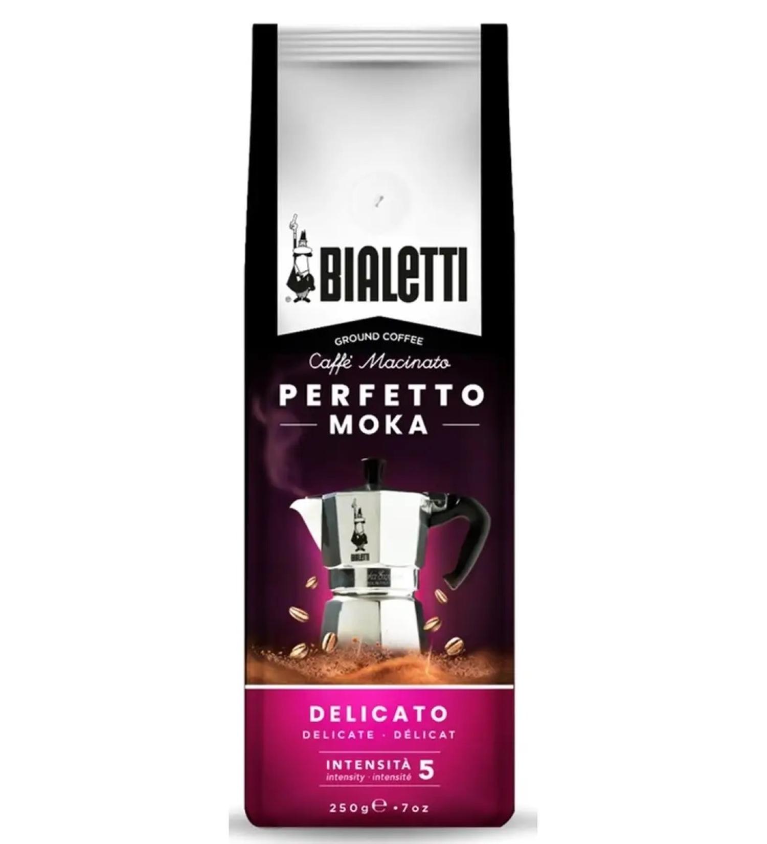 Coffee ground bialetti Perfetto moka delicate 250g - Buy Online on GoSupps.com