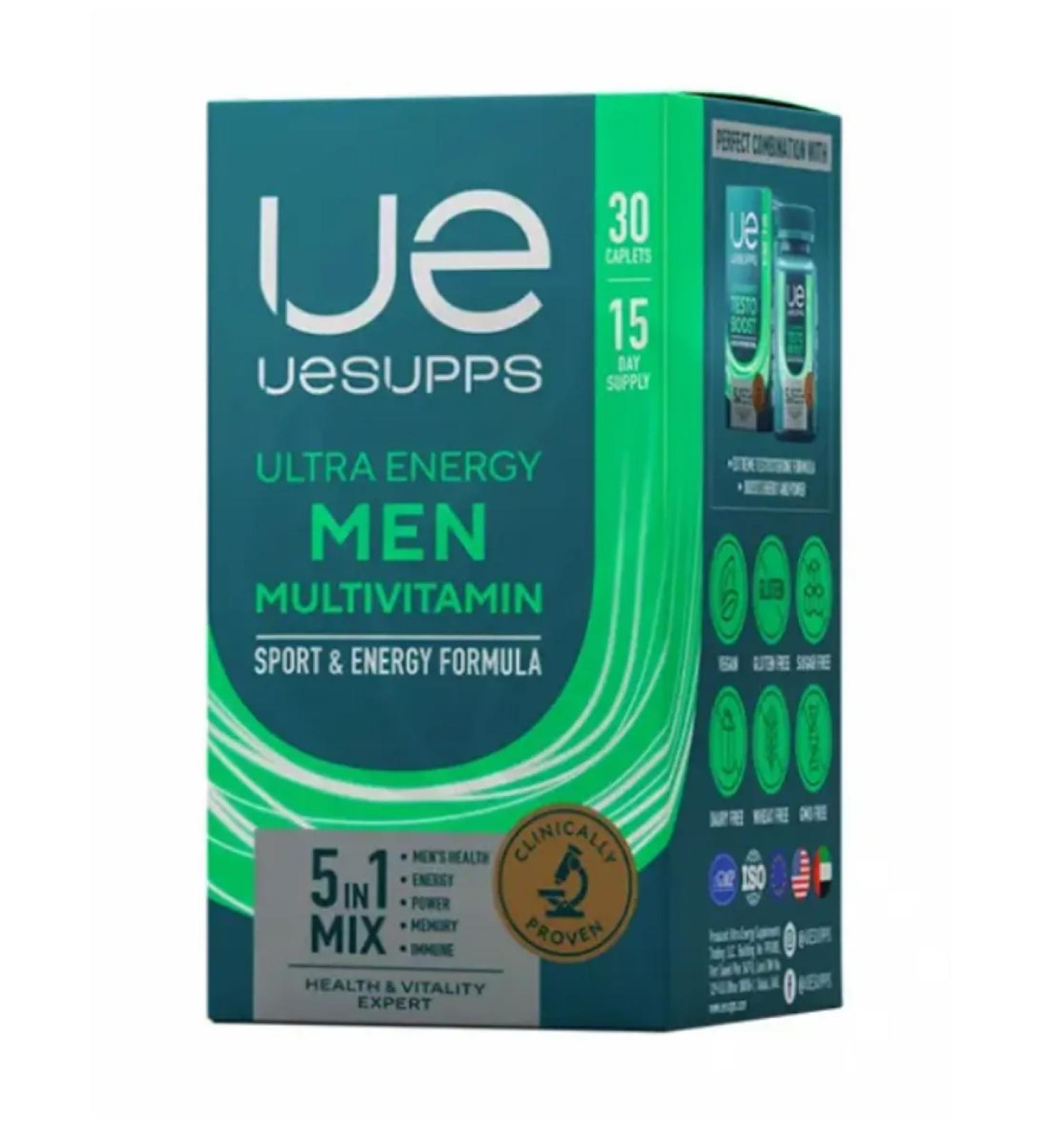 UESUPPS Ultra Energy Multivitamins for men tablets 30 pcs