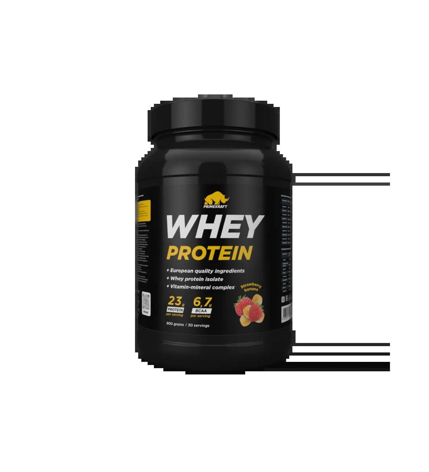Protein serum Prime Kraft Whey Protein strawberry Banan ... - Buy Online on GoSupps.com
