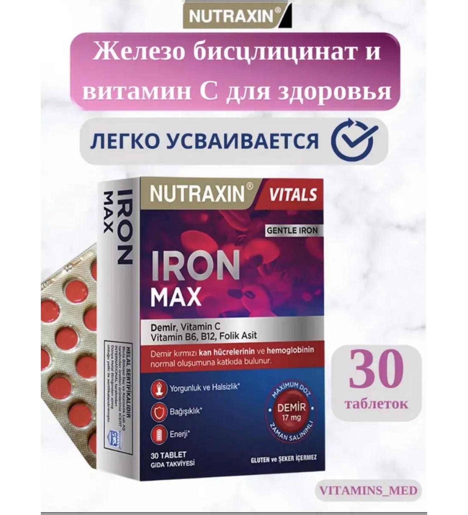 NUTRAXIN Iron Max - Buy Online on GoSupps.com