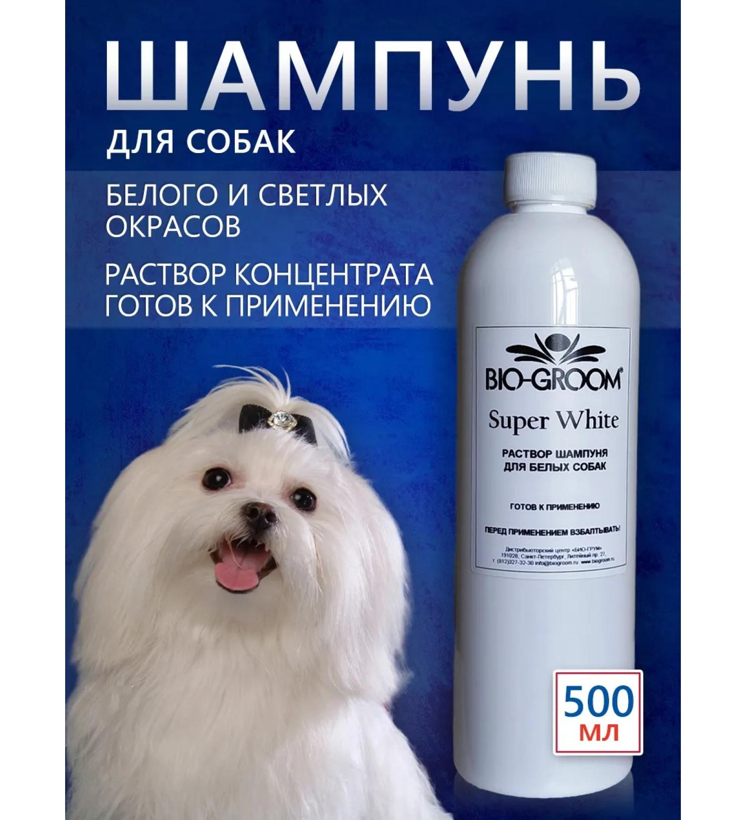 BioGroom Super White shampoo for light wool - Buy Online on GoSupps.com