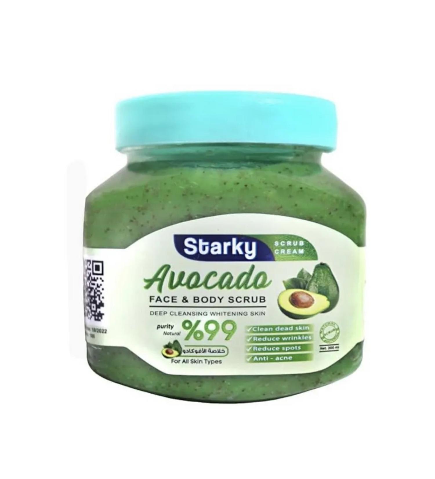 Cream -scrub for the face and body of Starky - avocado for all types to ... - Buy Online on GoSupps.com