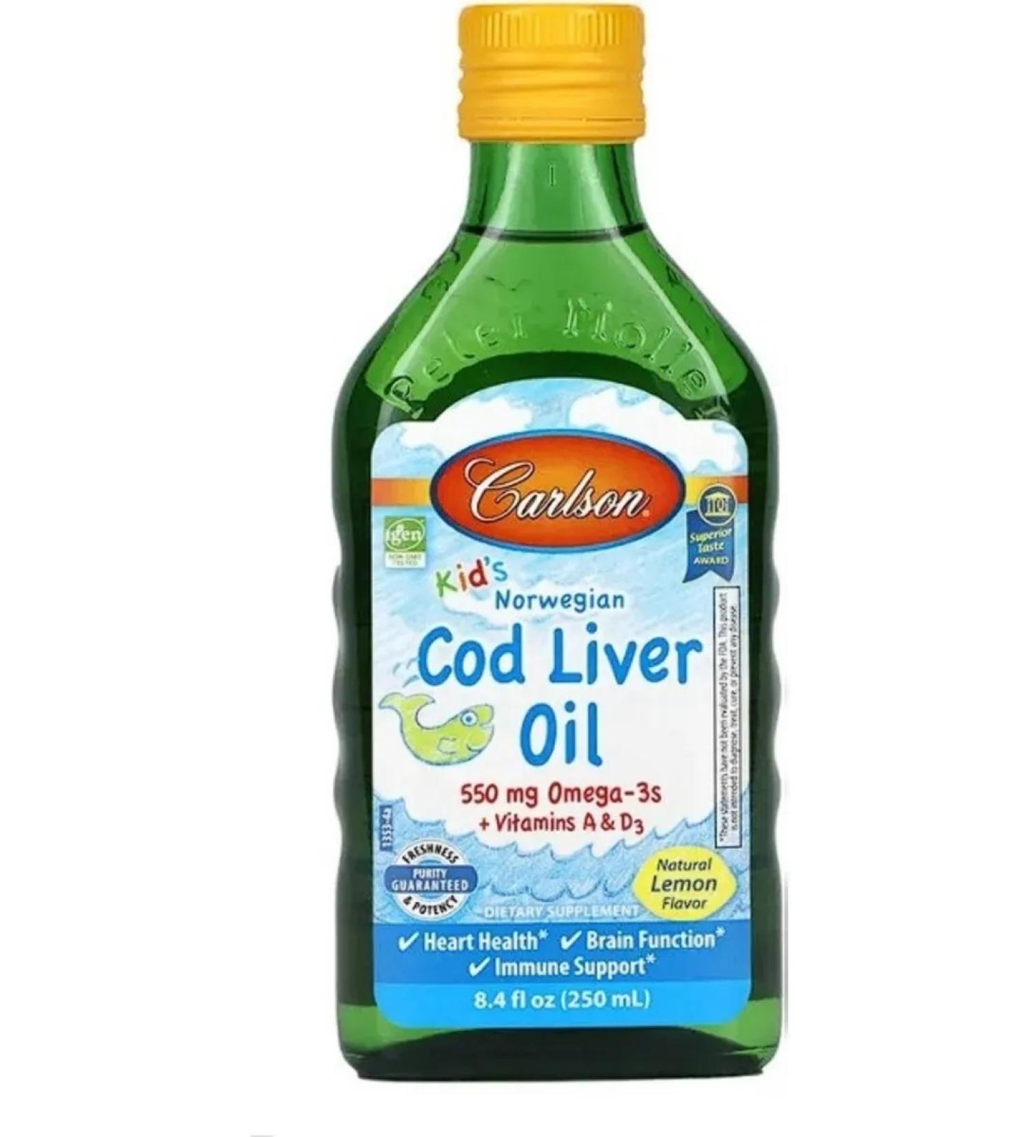 Carlson Labs COD LIVER OIL Lemon oil 250 ml