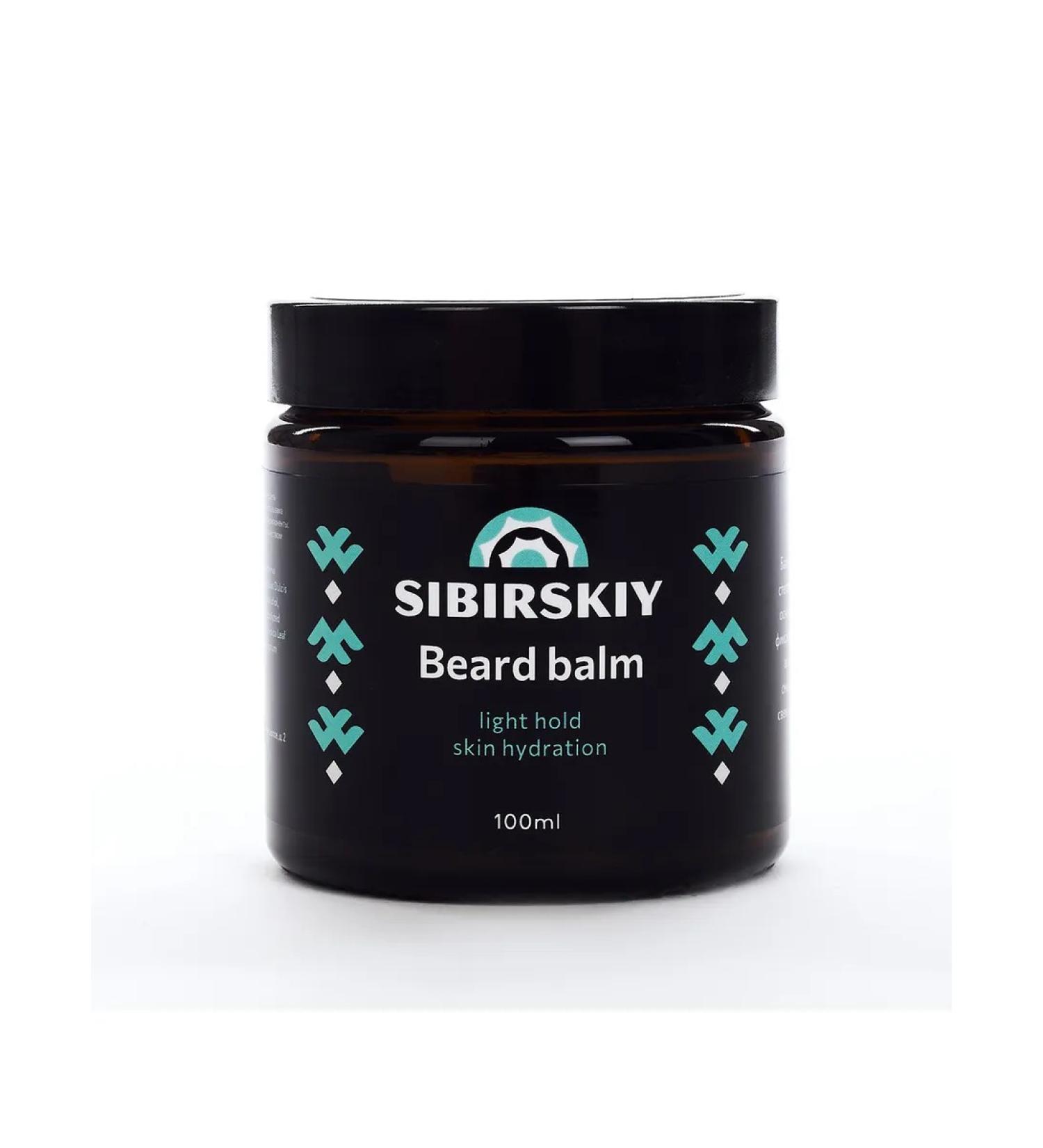 Balm for a beard and mustache with a light fixation of 100 ml