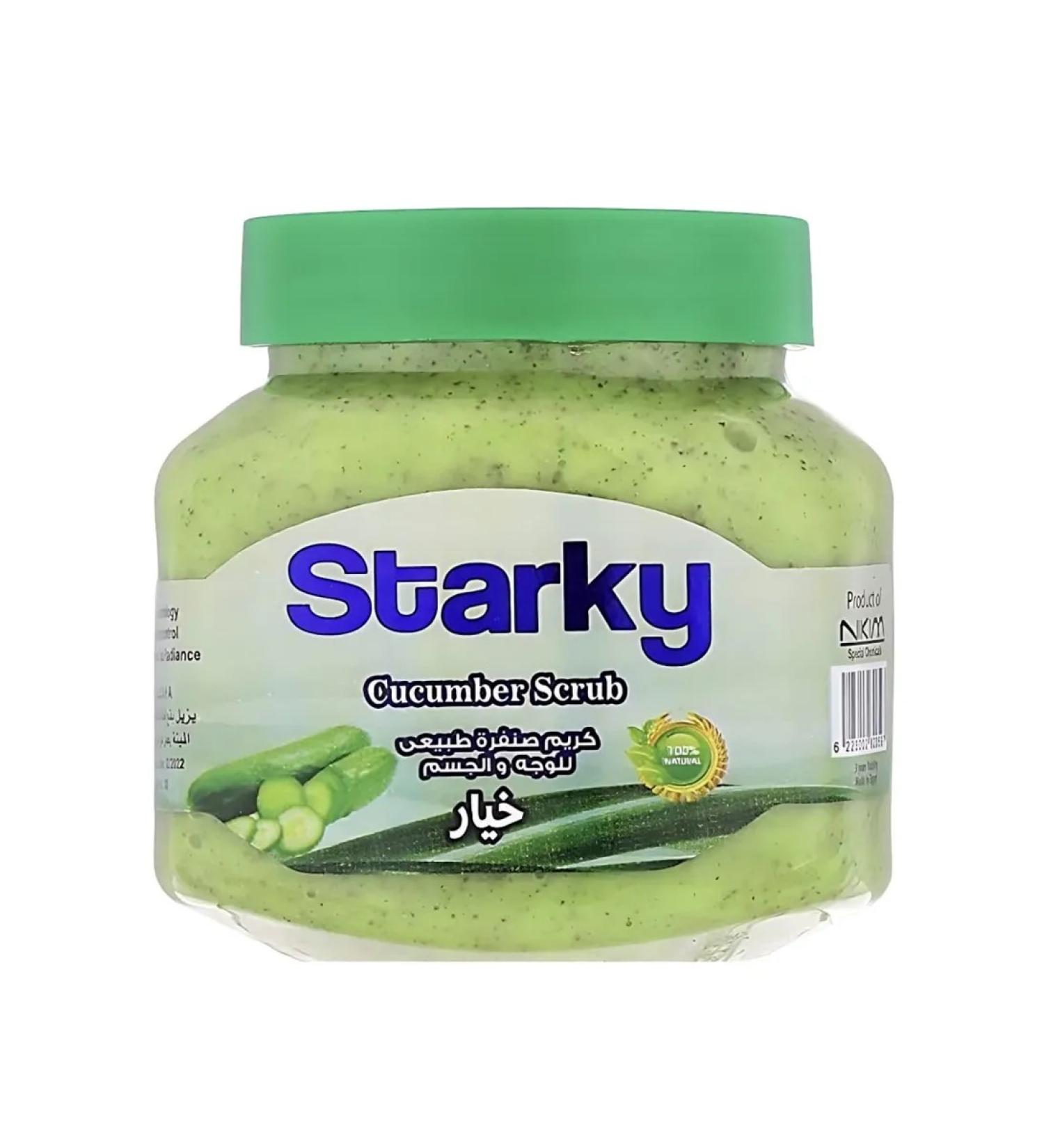 Cream -scrub Starky Natural with a cucumber for the face and body - 300 ml ...