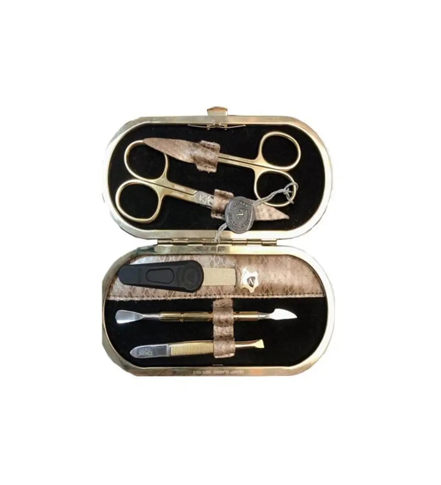 ZINGER Oval -shaped manicure set of 5 items gold