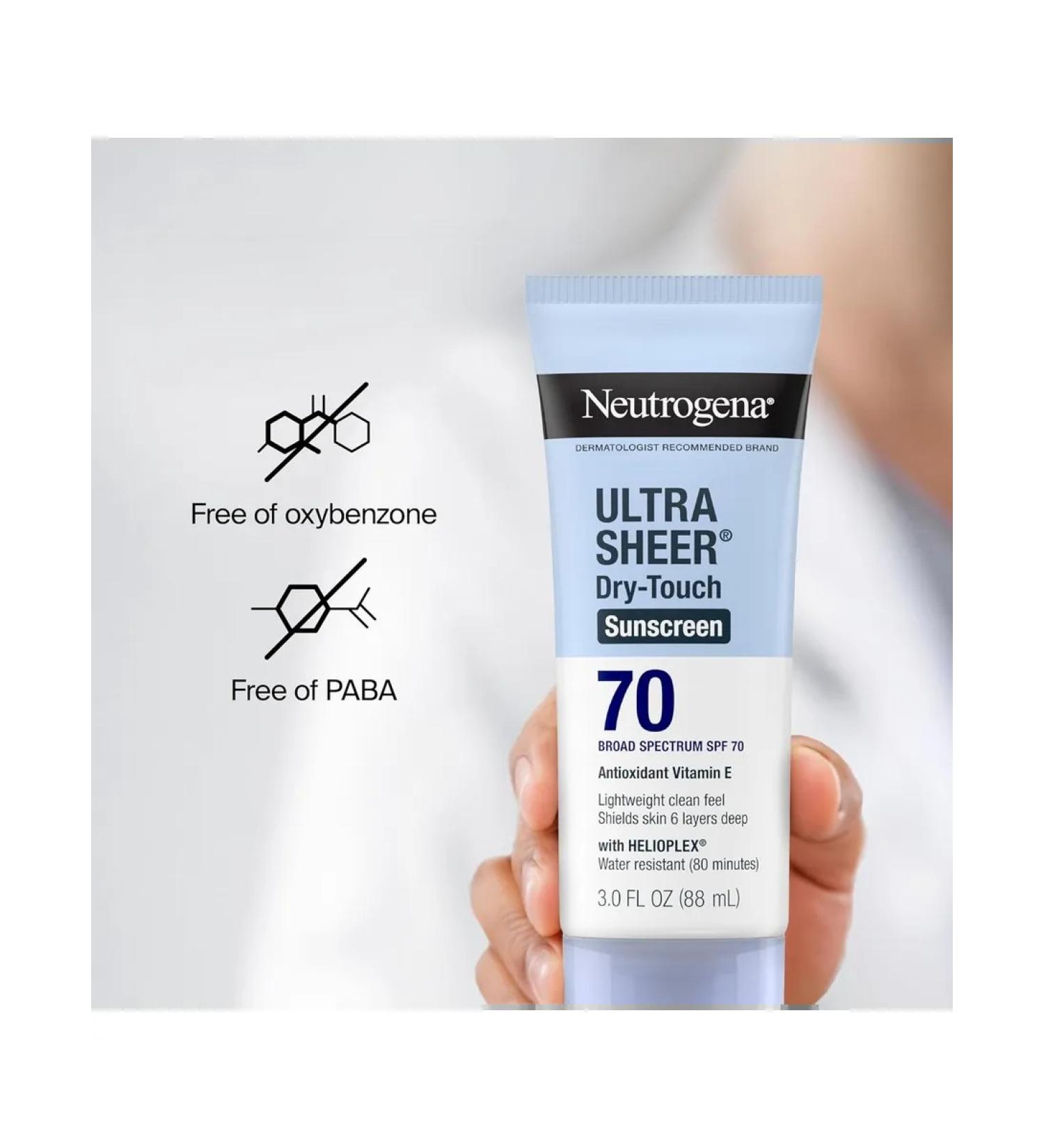 NEUTROGENA Sunscreen with vitamin E SPF 70 88 ml - Buy Online on GoSupps.com