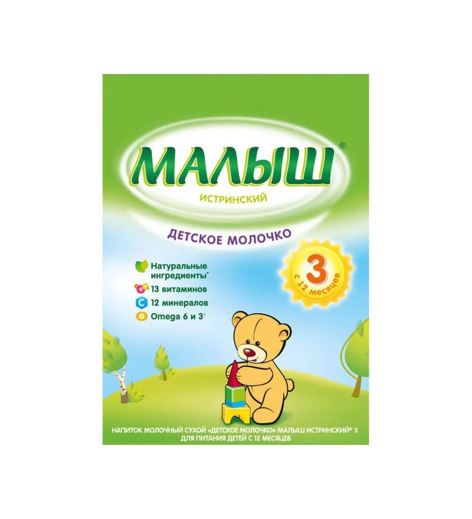 A mixture of dry dairy "Baby Istrinsky" 3 with 12 months Bzj