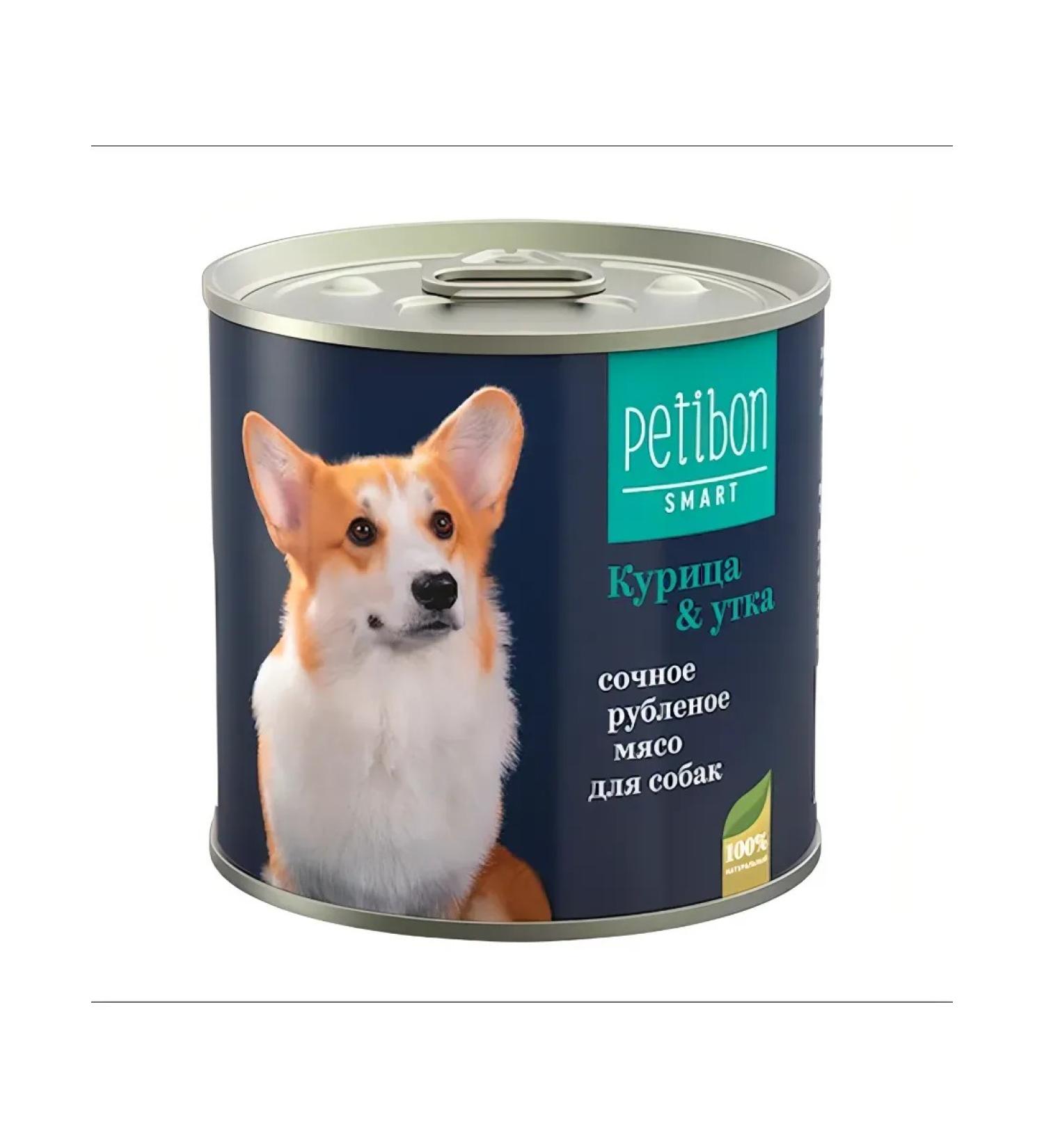 Petibon Canned dog food: Juicy minced meat with chicken and duck 240 g