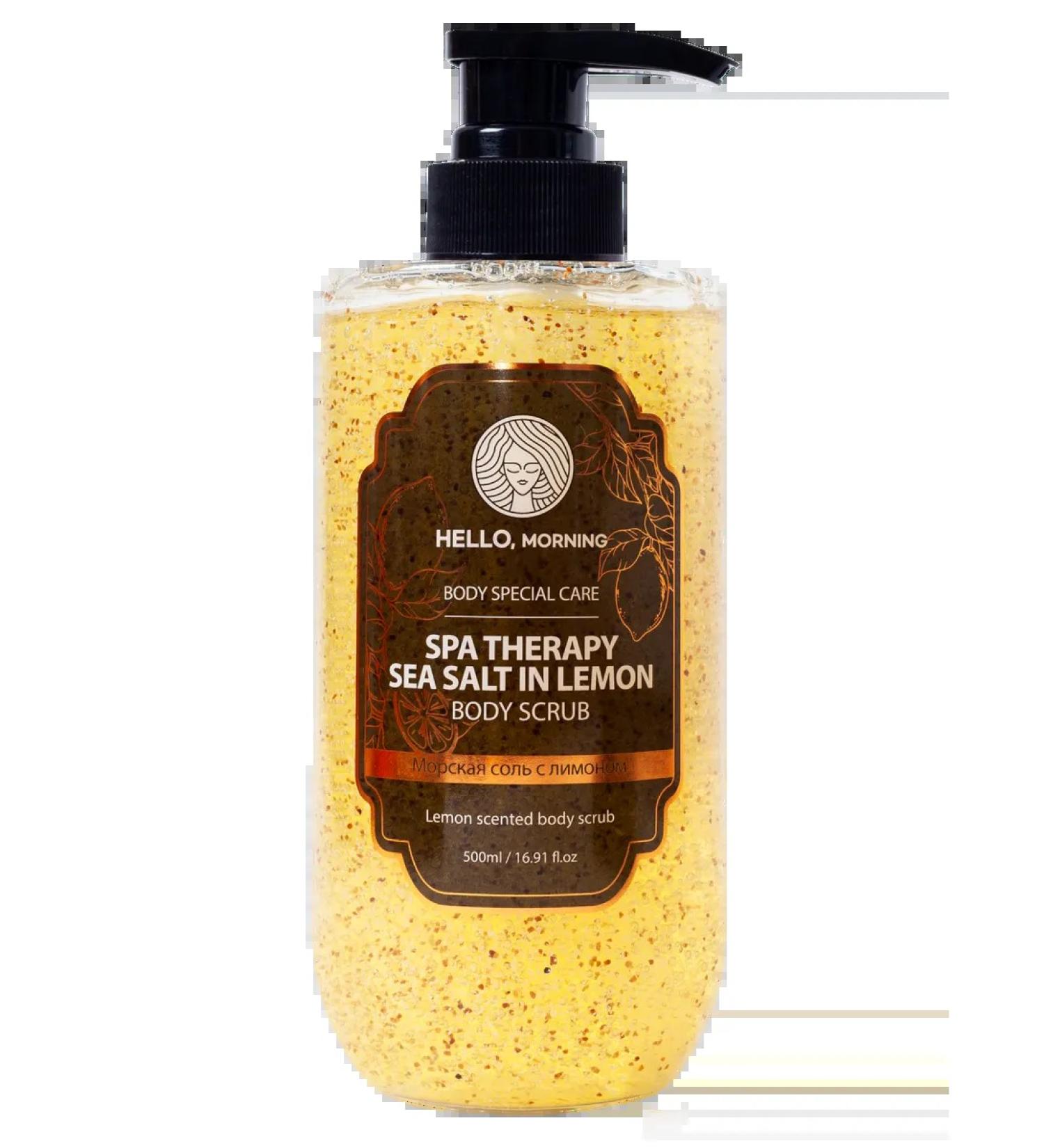 HELLO MORNING Hello Morning Sea Salt & Lemon Body Scrub Spa Therapy 500 ml