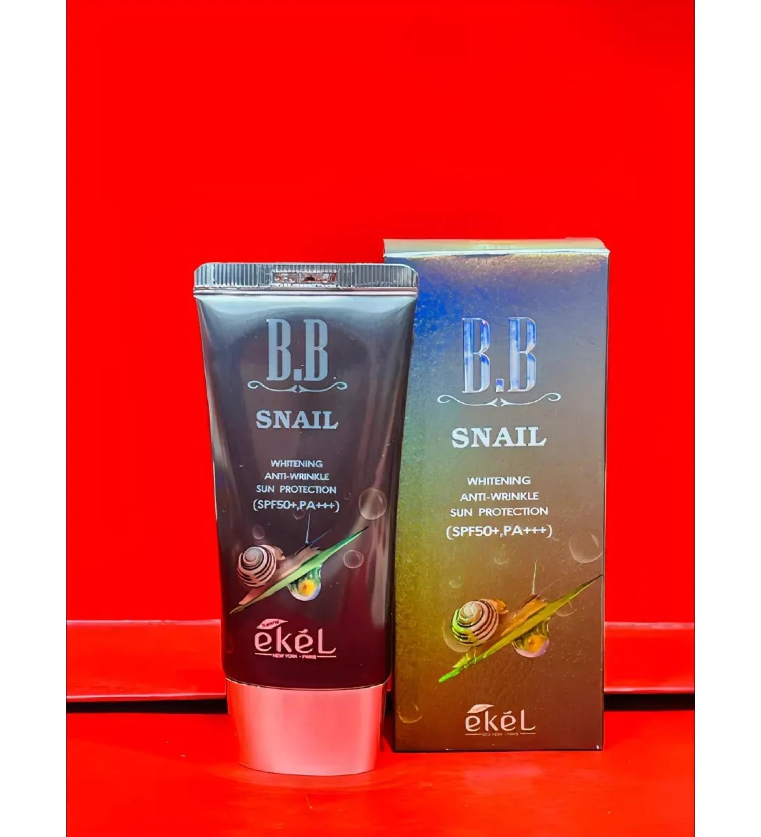 creams Ekel BB cream with SPF50+PA +++ snail mucin - Buy Online on GoSupps.com