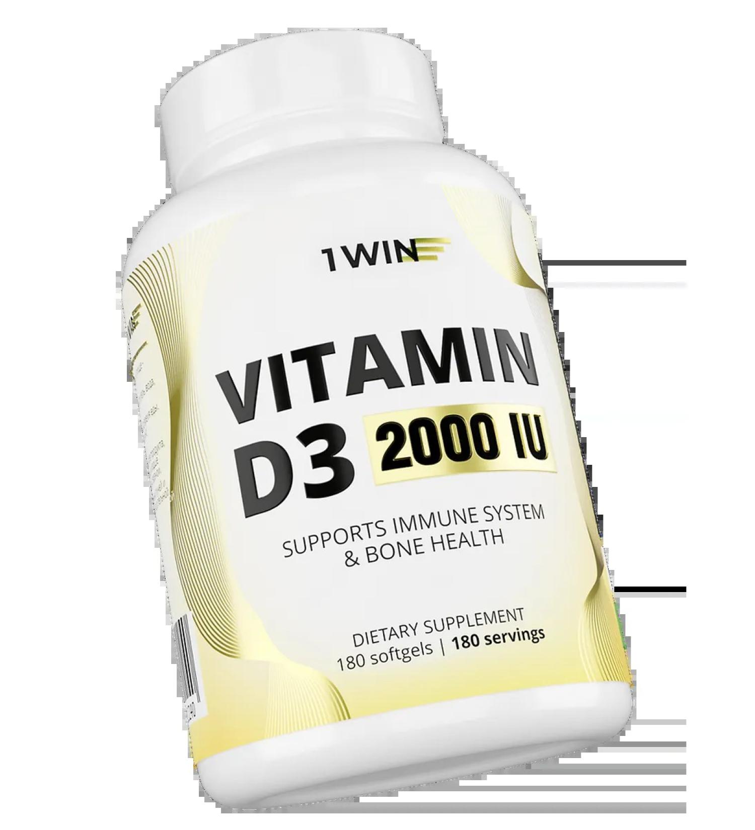 1win vitamin D3+ vitamin d3+ capsules weighing 250 mg 180 pcs - Buy Online on GoSupps.com