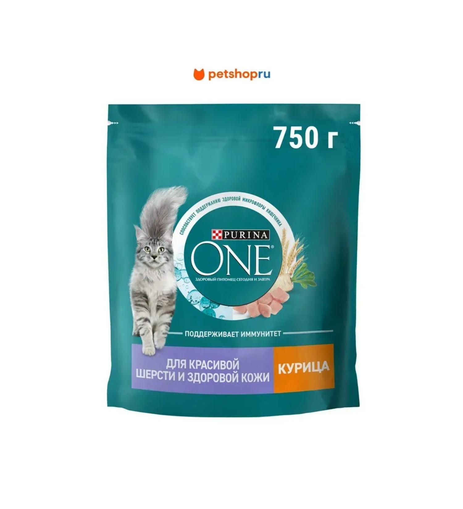 PURINA ONE Dry food for cats chicken 750g - Buy Online on GoSupps.com