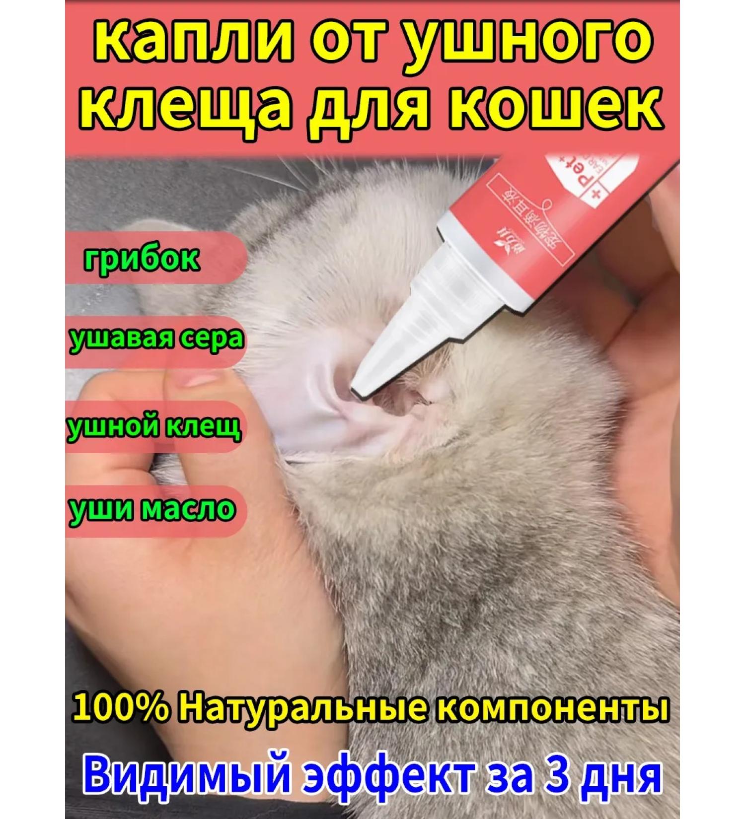 Drops from the ear tick for cats 60ml - Buy Online on GoSupps.com