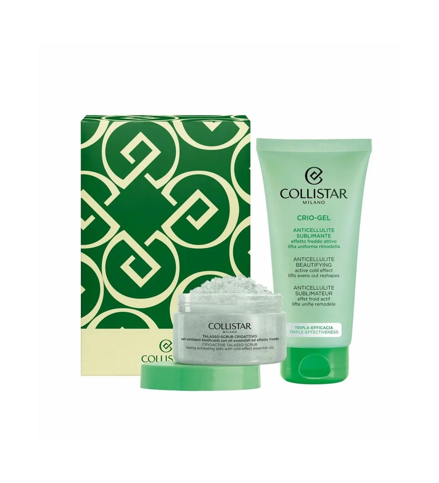 Collistar CRIO-GEL set Anti-cellulite cream 75ml + scrub 150g