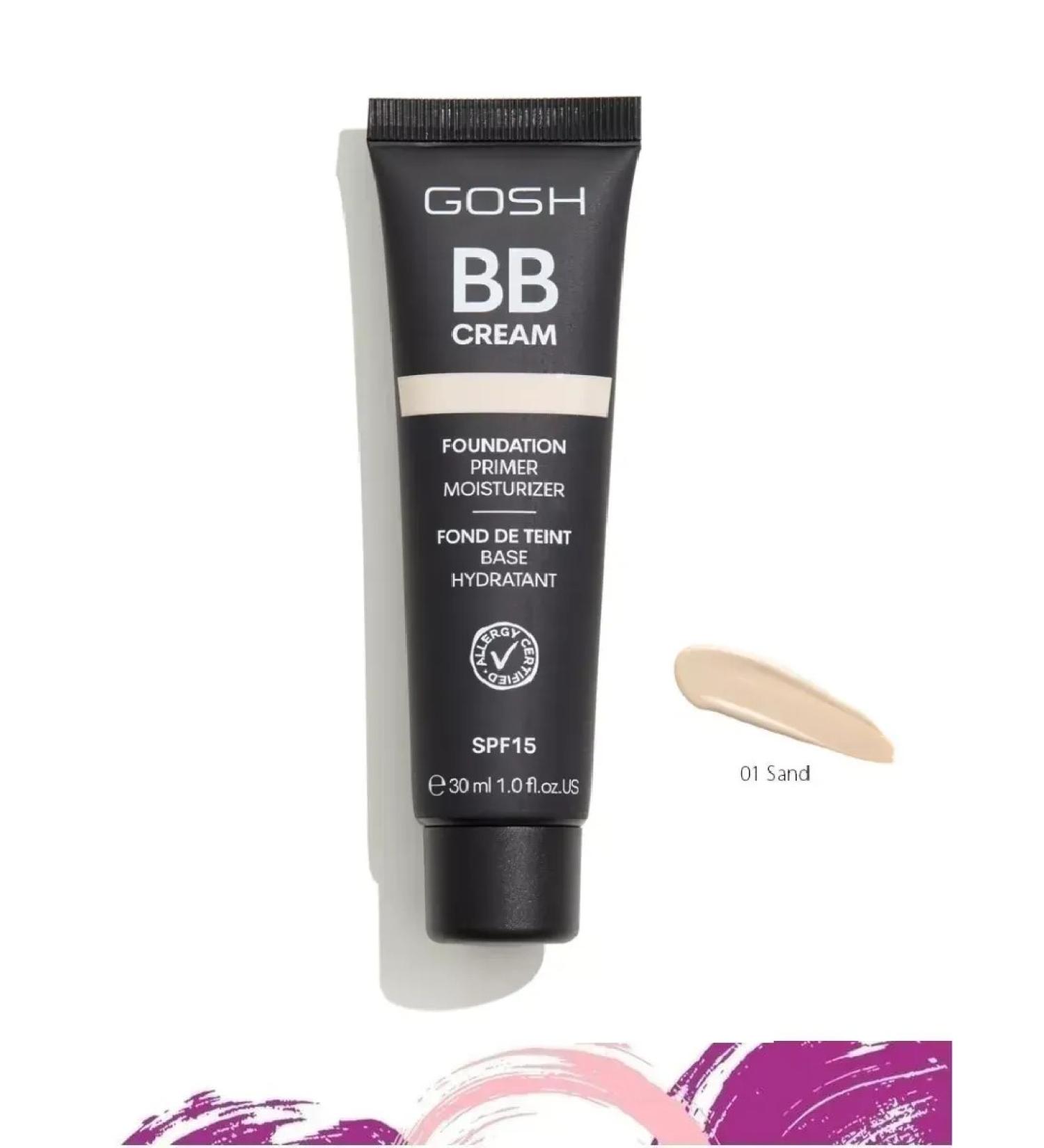 GOSH Tonal cream BB Cream Foundation 01 Sand 30ml - Buy Online on GoSupps.com