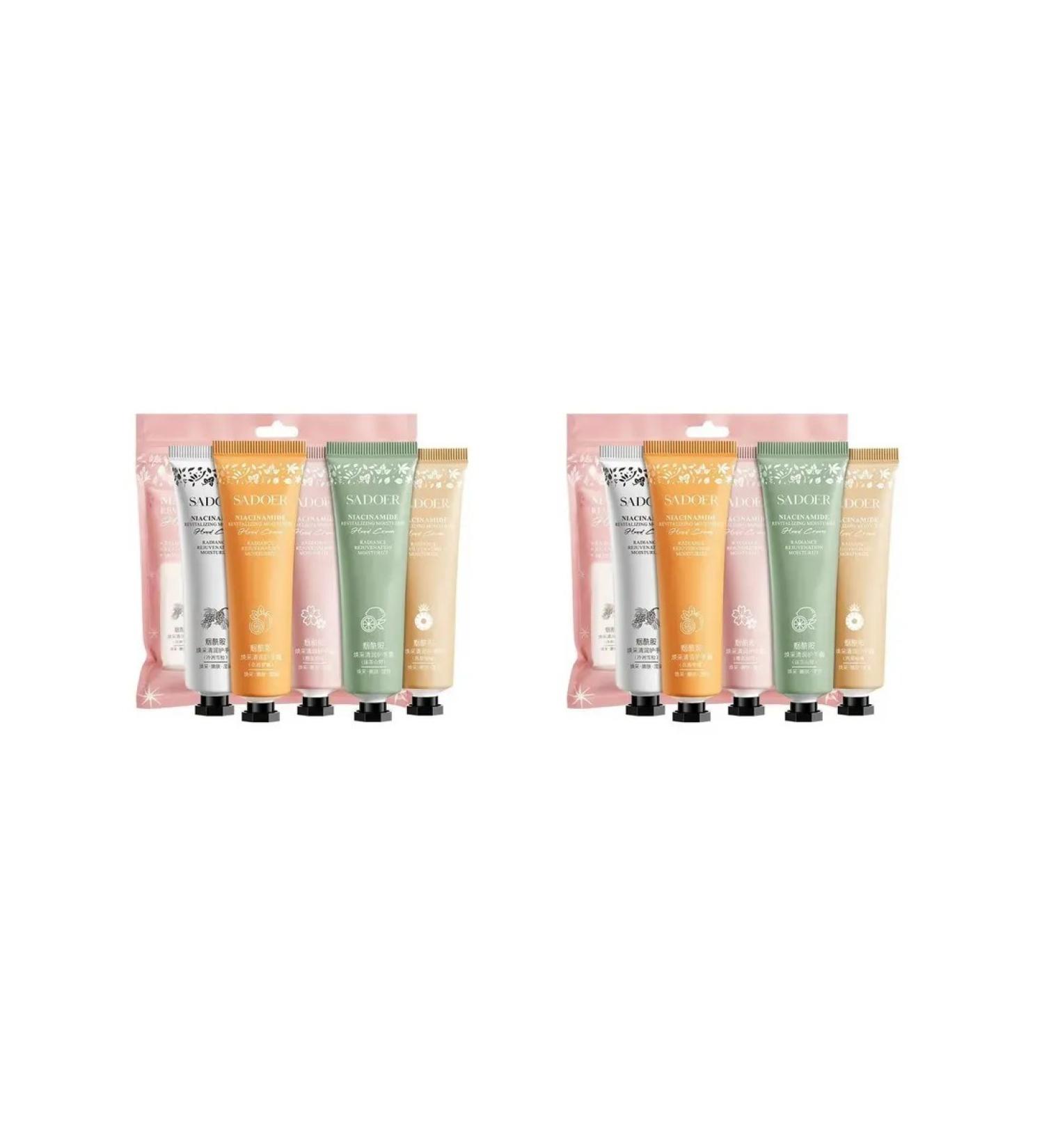 sadoer A set of moisturizers for hands with niacinamide 5x30 g - Buy Online on GoSupps.com