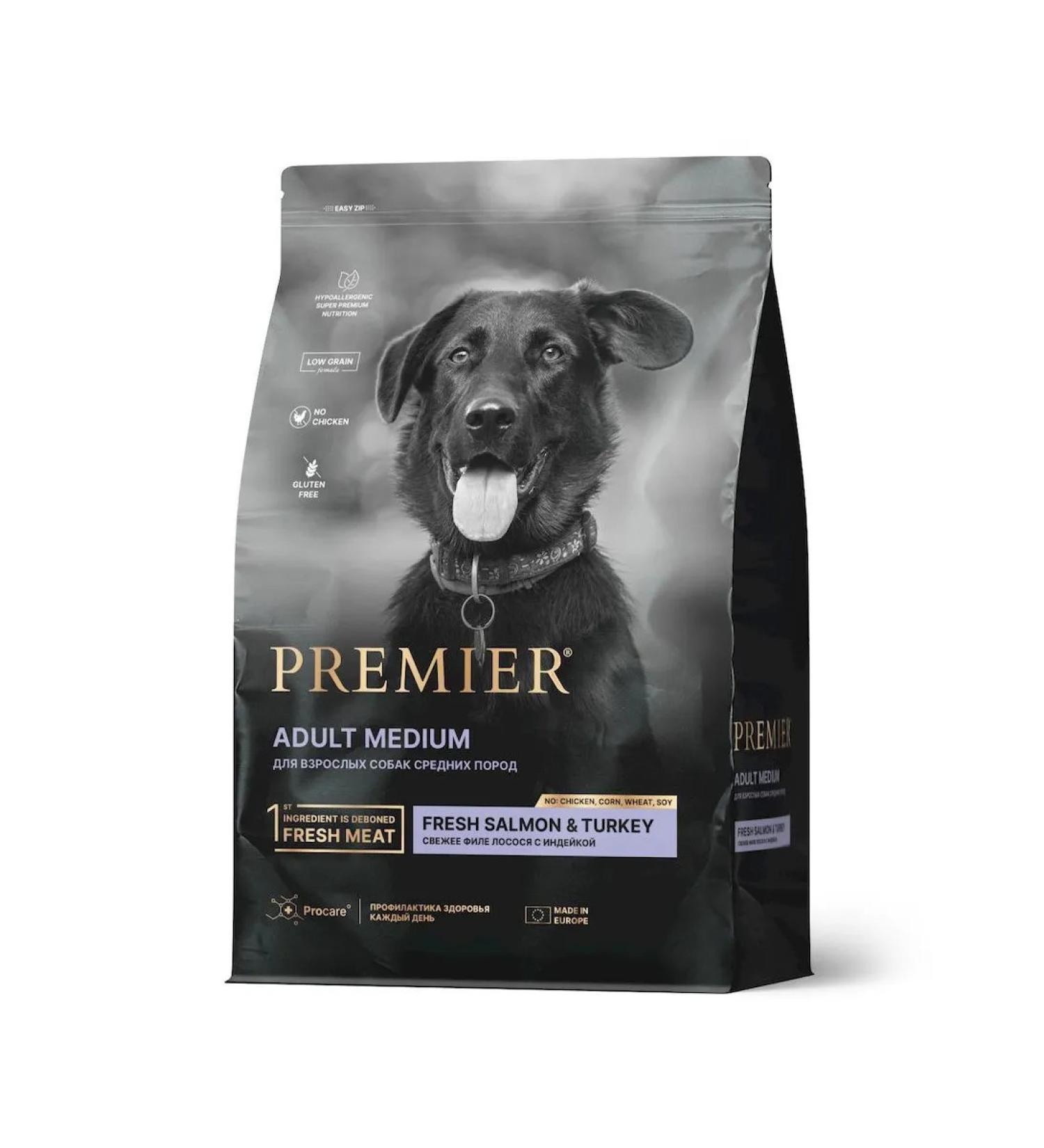 PREMIERPET Dry food for dogs with salmon 10 kg