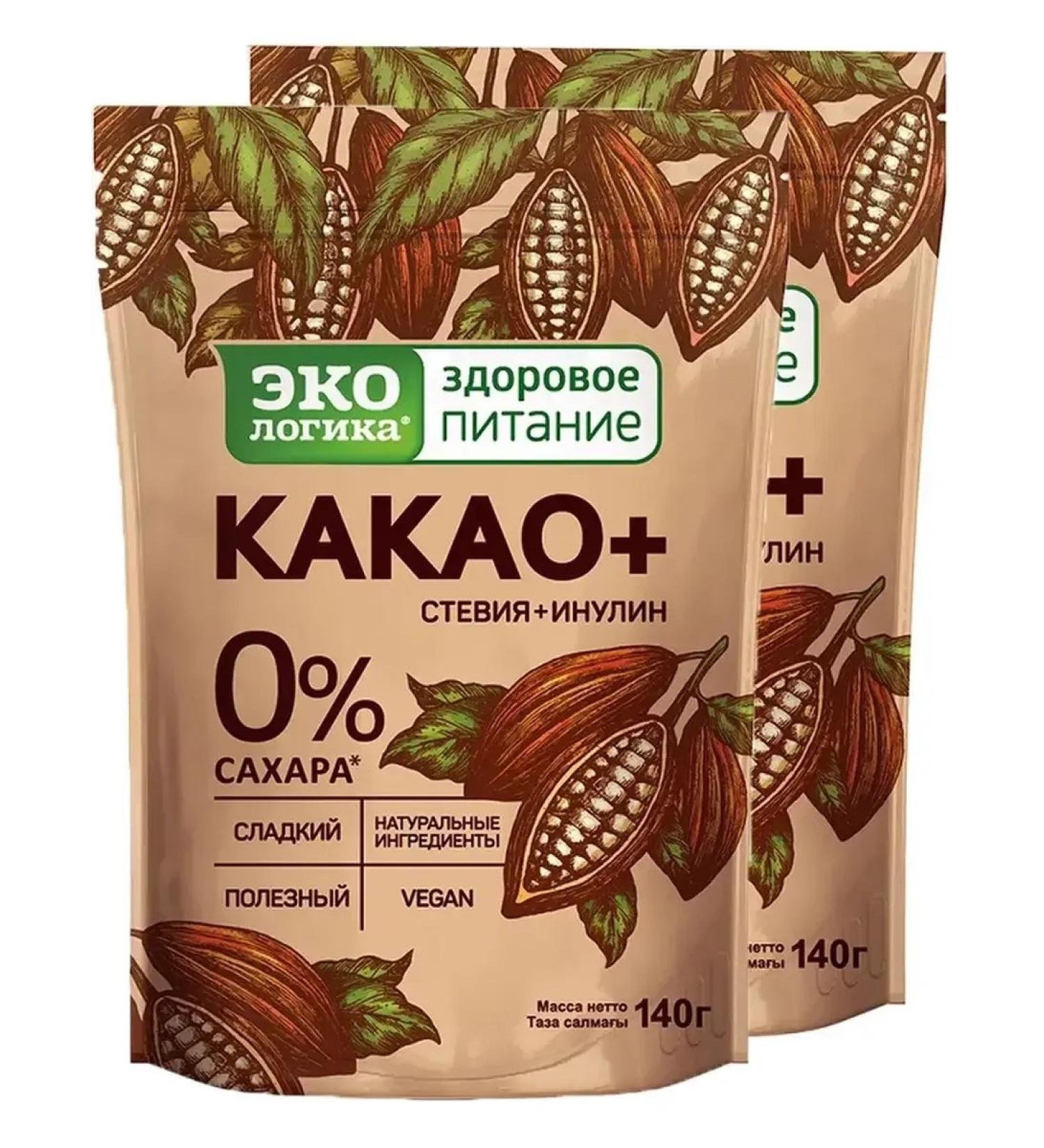 Ecology Healthy Nutrition Cocoa plus 140 g 2 pcs