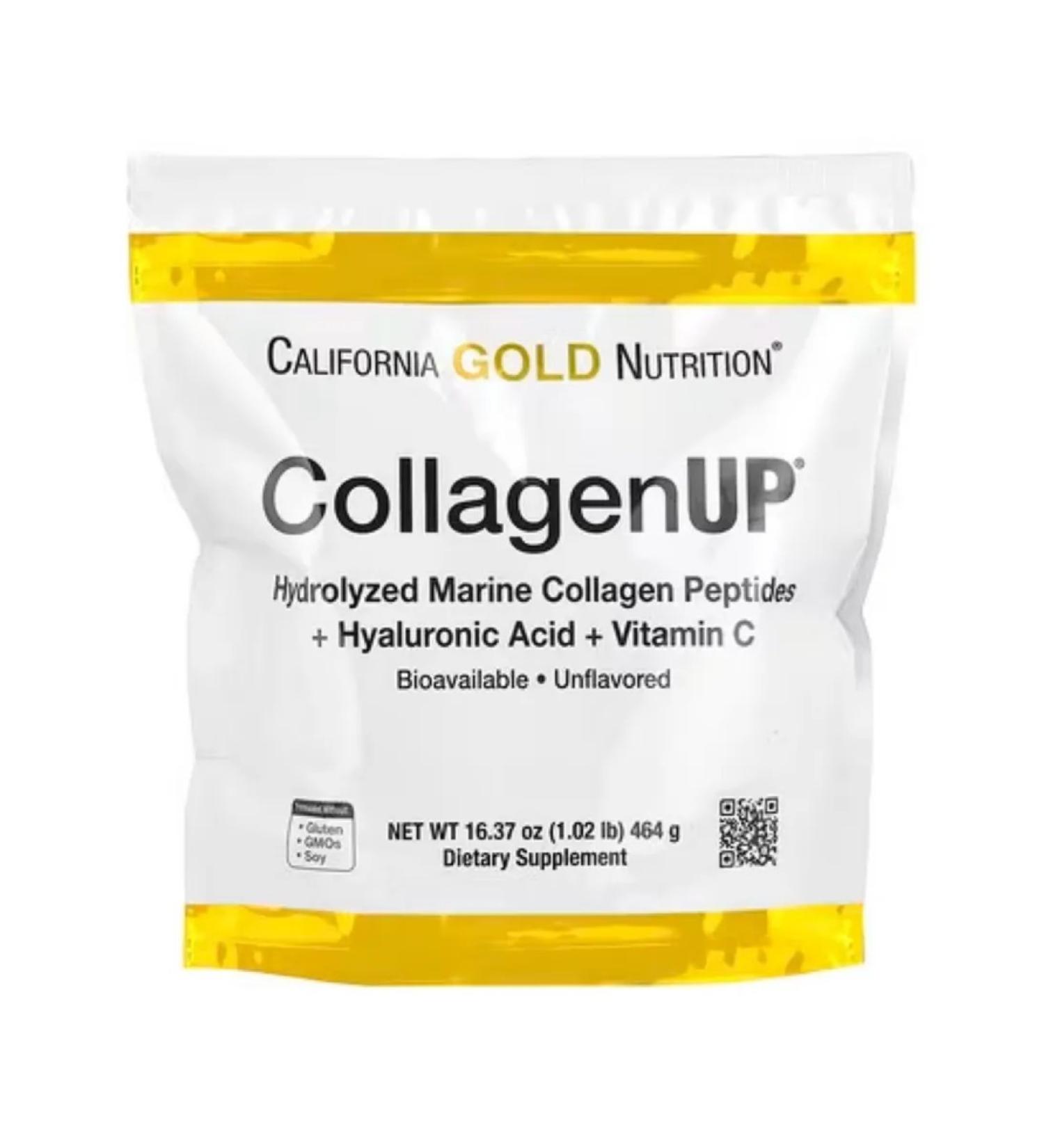 California Gold Nutrition Collagen Up collagen with vitamin C 464 grams