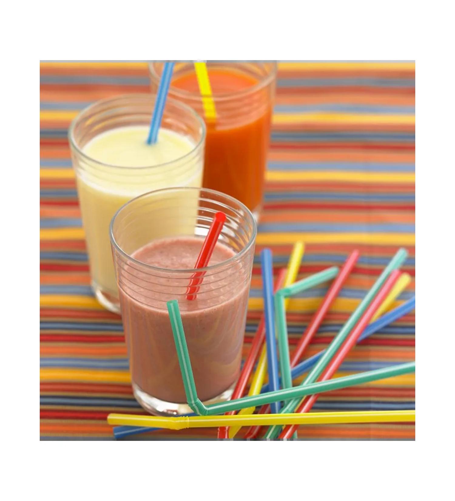 Color flexible pipe pipe tubes for drinks 100 pcs - Buy Online on GoSupps.com