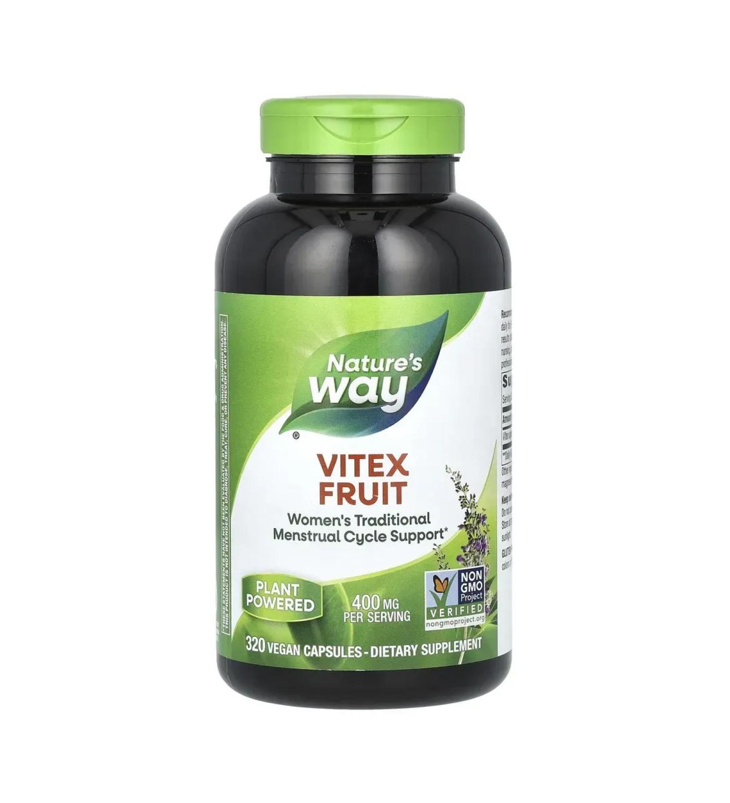 Nature's Way Vitex fruits 400 mg 320 vegan capsules