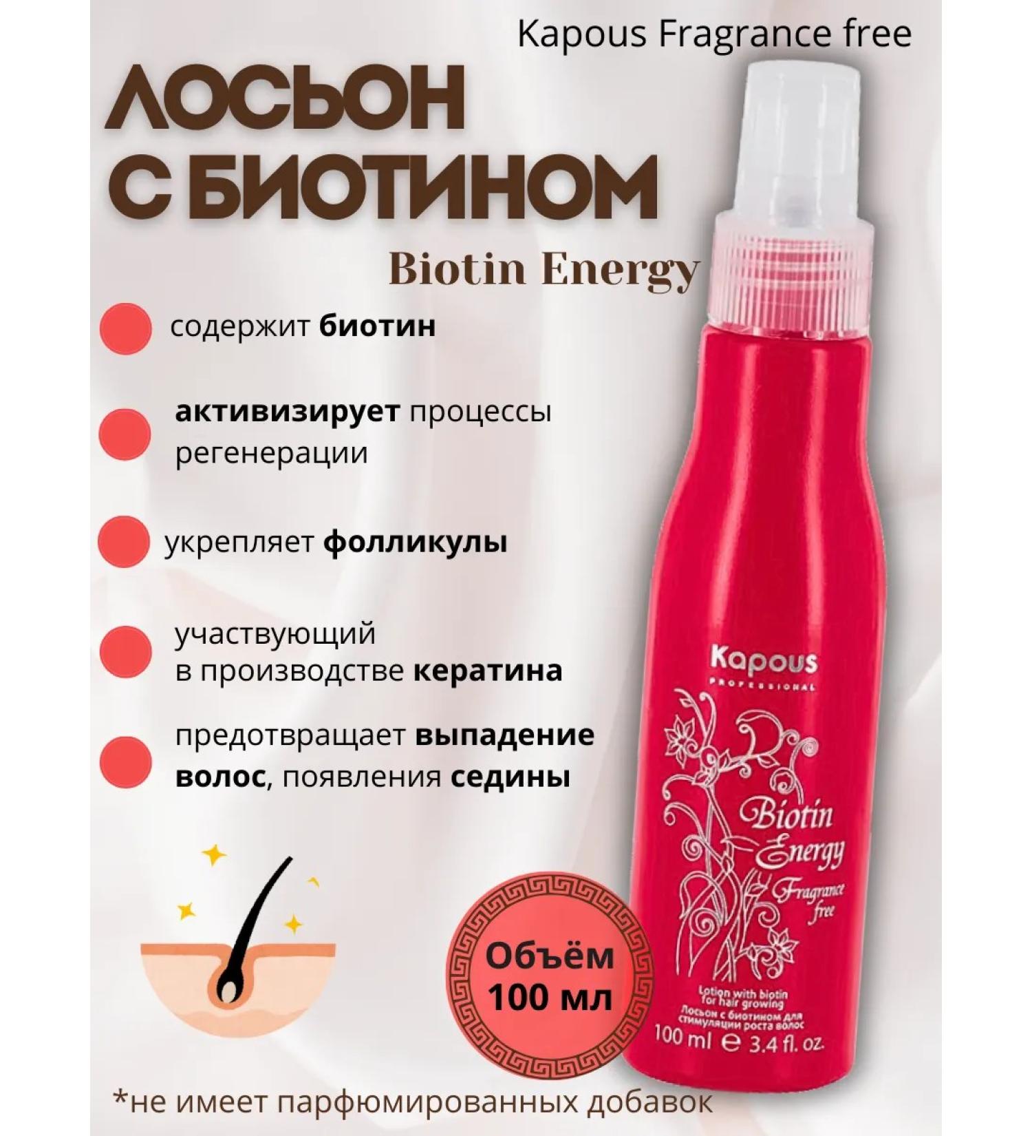 Kapous Lotion with biotin to strengthen and stimulate hair growth 10 ...