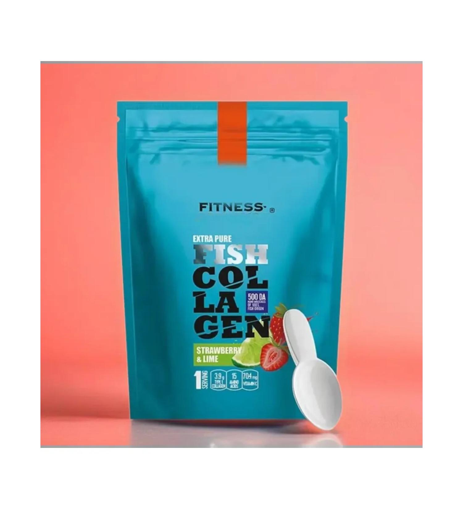 Siberian immunity Pure fish collagen (strawberry-lime)