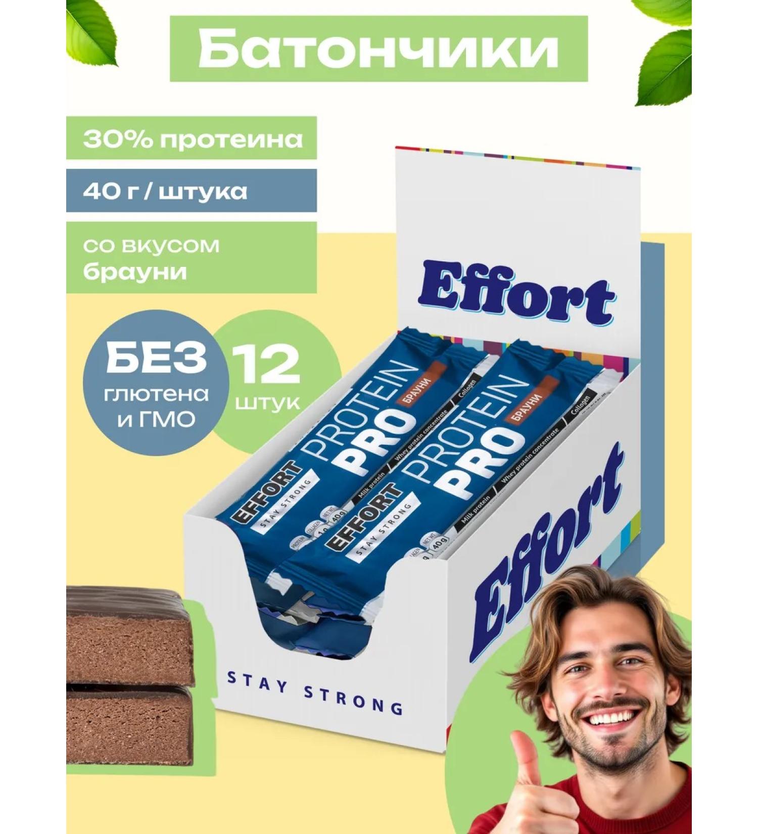Protein bars in the glaze with the taste of Brownie 40 g 12 pcs - Buy Online on GoSupps.com