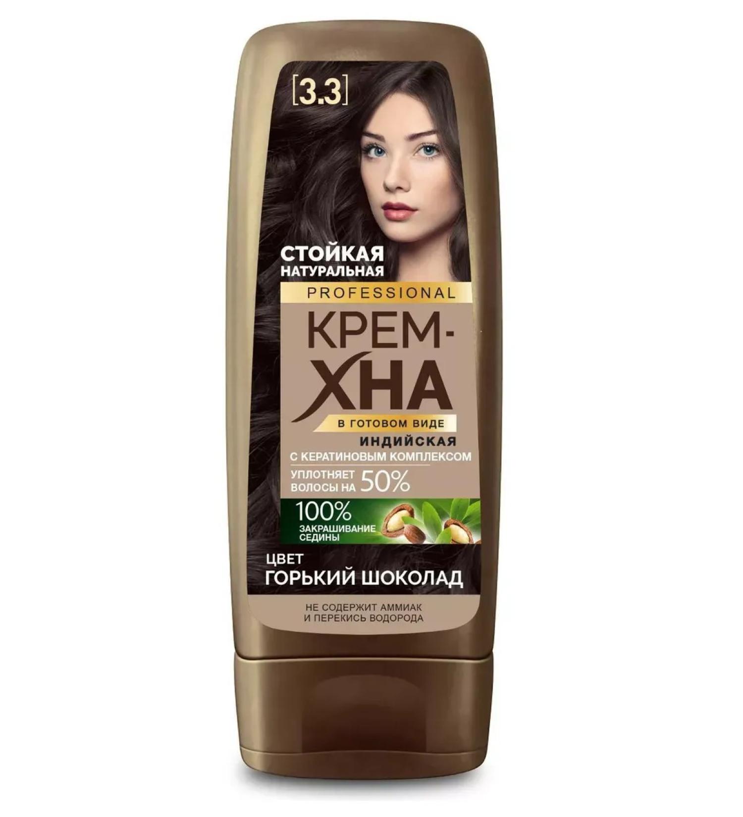 Fito cosmetics Indian cream-KNA tone 3.3 bitter chocolate 140 ml