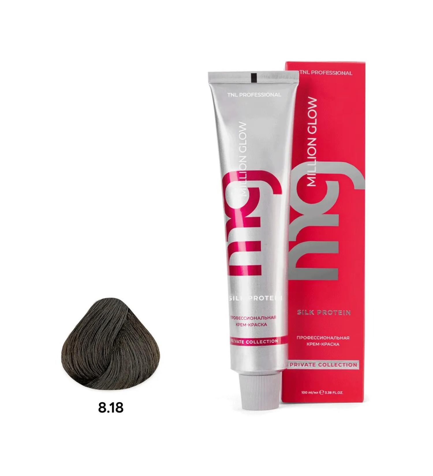 TNL PROFESSIONAL Hair color cream (8.18 light. Blond ash. Chocolate) - Buy Online on GoSupps.com