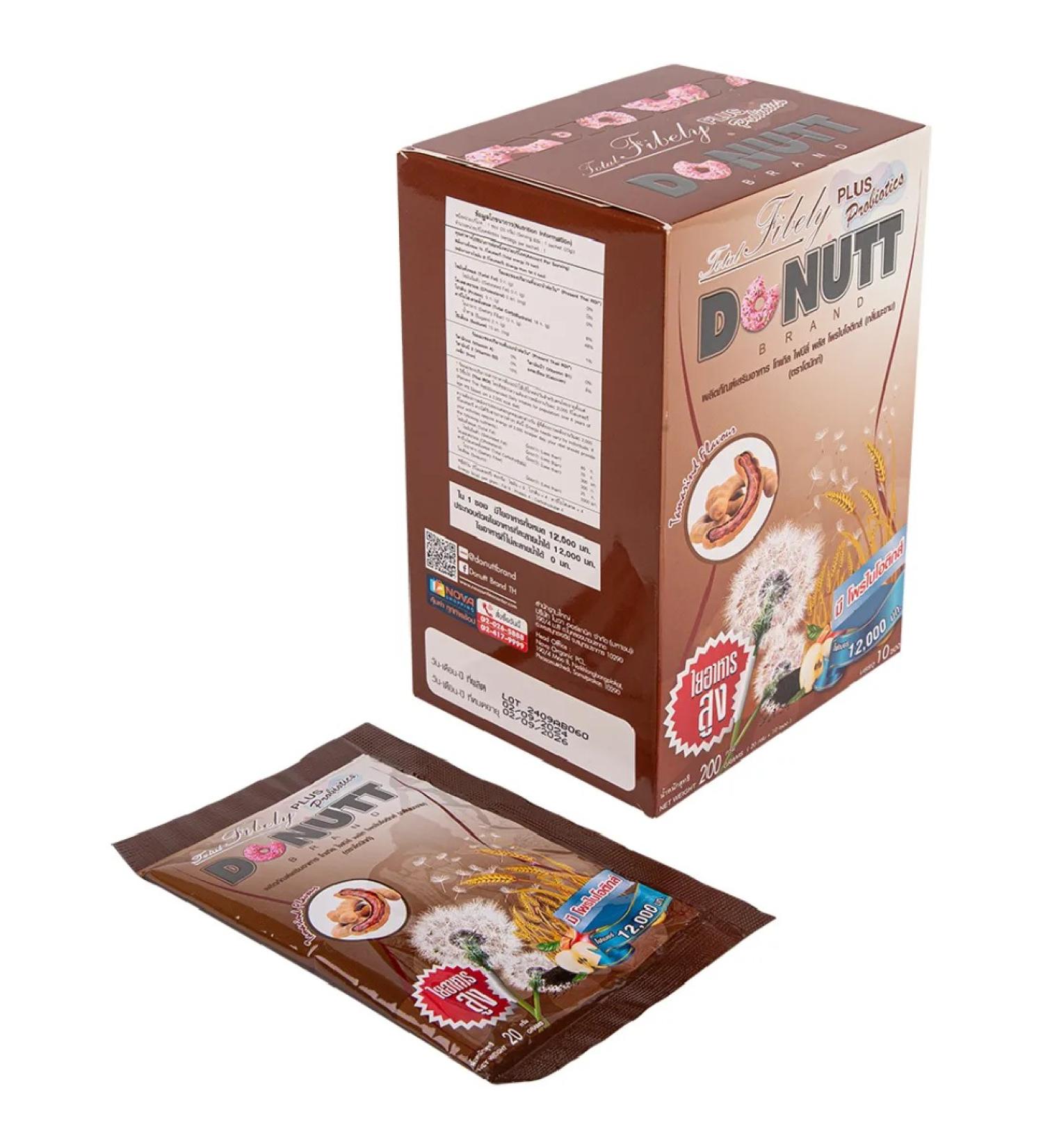 Donut Thai Fiber with Probiotic and Tamarind Flavor 10 x 20g