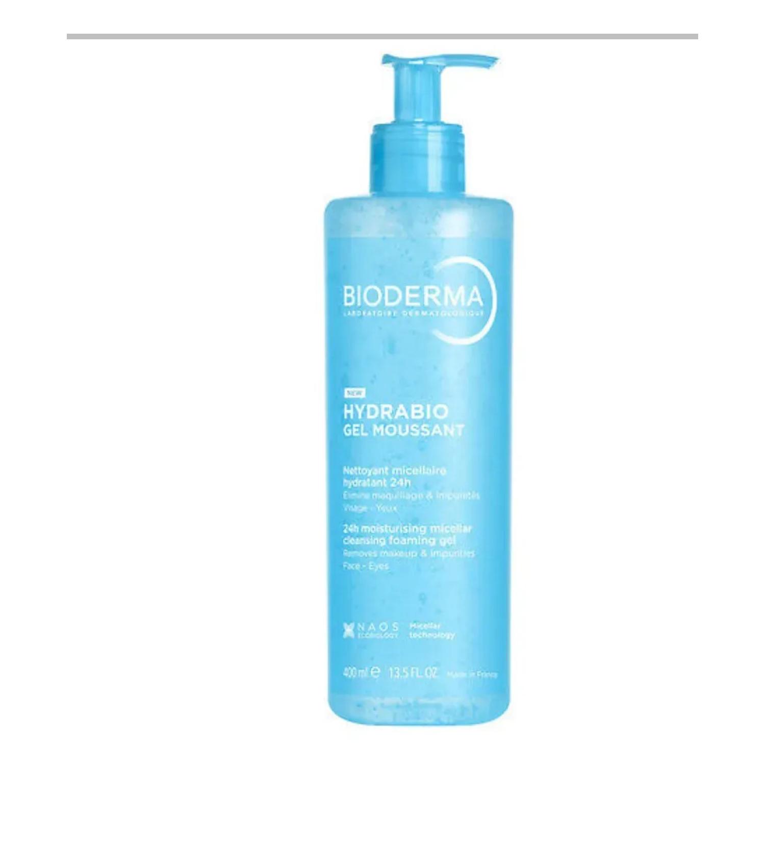 Bioderma Biooderma hydrabio cleansing moisturizing gel 400 ml - Buy Online on GoSupps.com