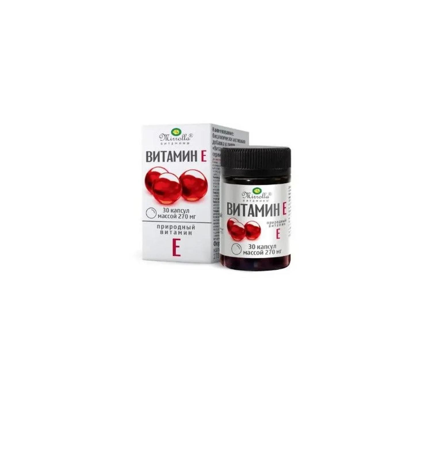 Mirrolla vitamin e capsule 30pcs