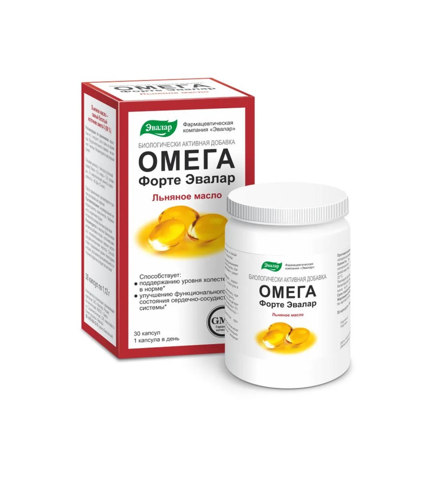 Omega Forte Evalar 1 12 g capsules 30pcs