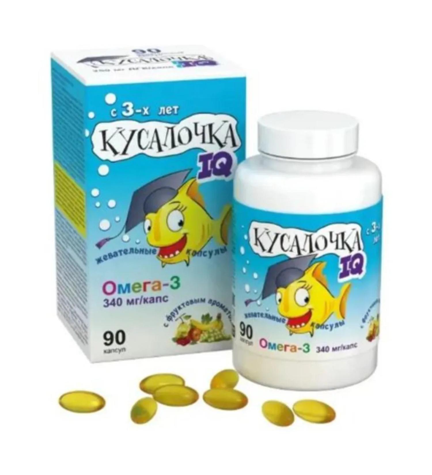 Q omega-3 pour for children from 3 years old capsules are chewing