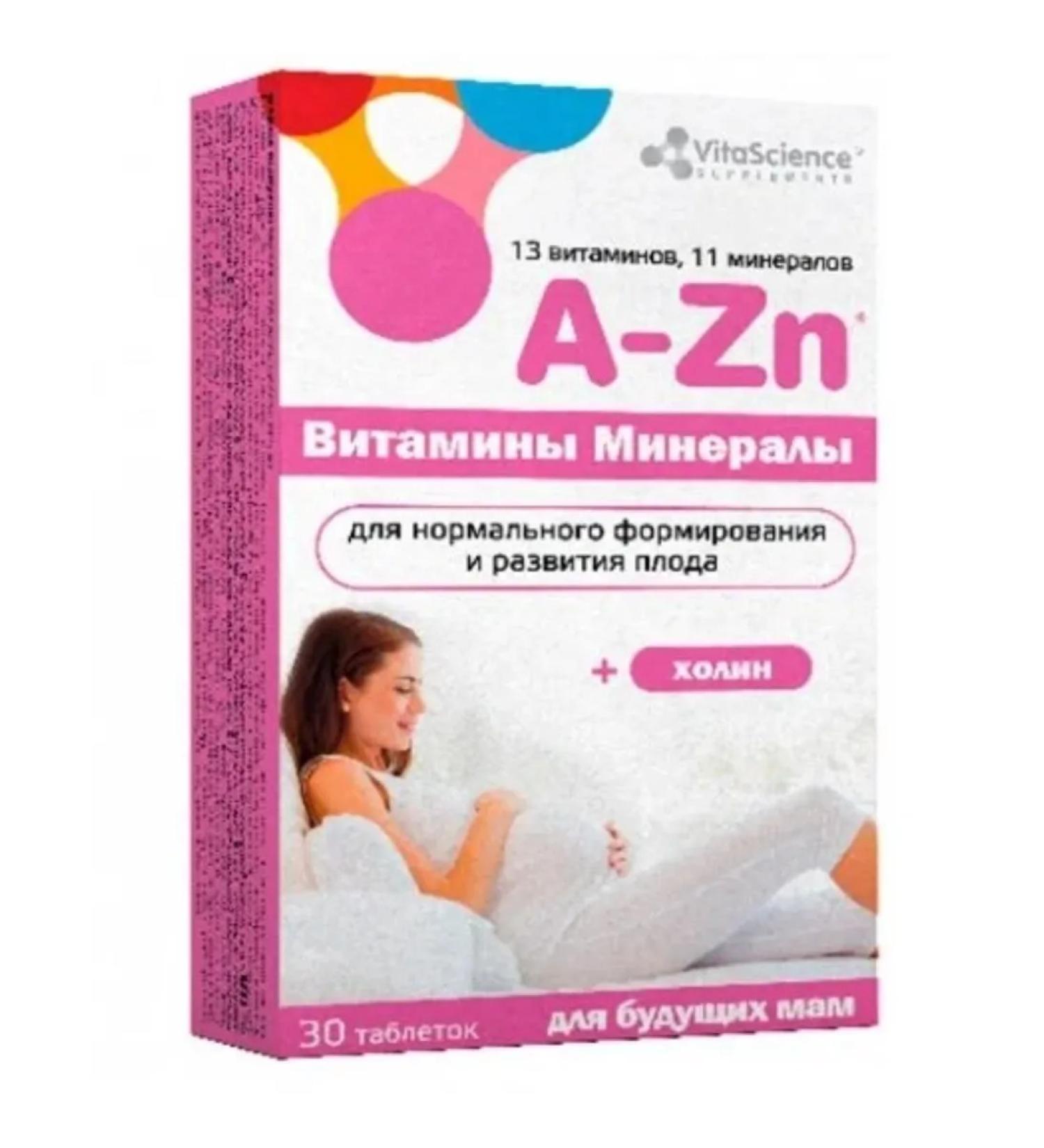 Vitascience vitamin-mineral complex from A to ZN table