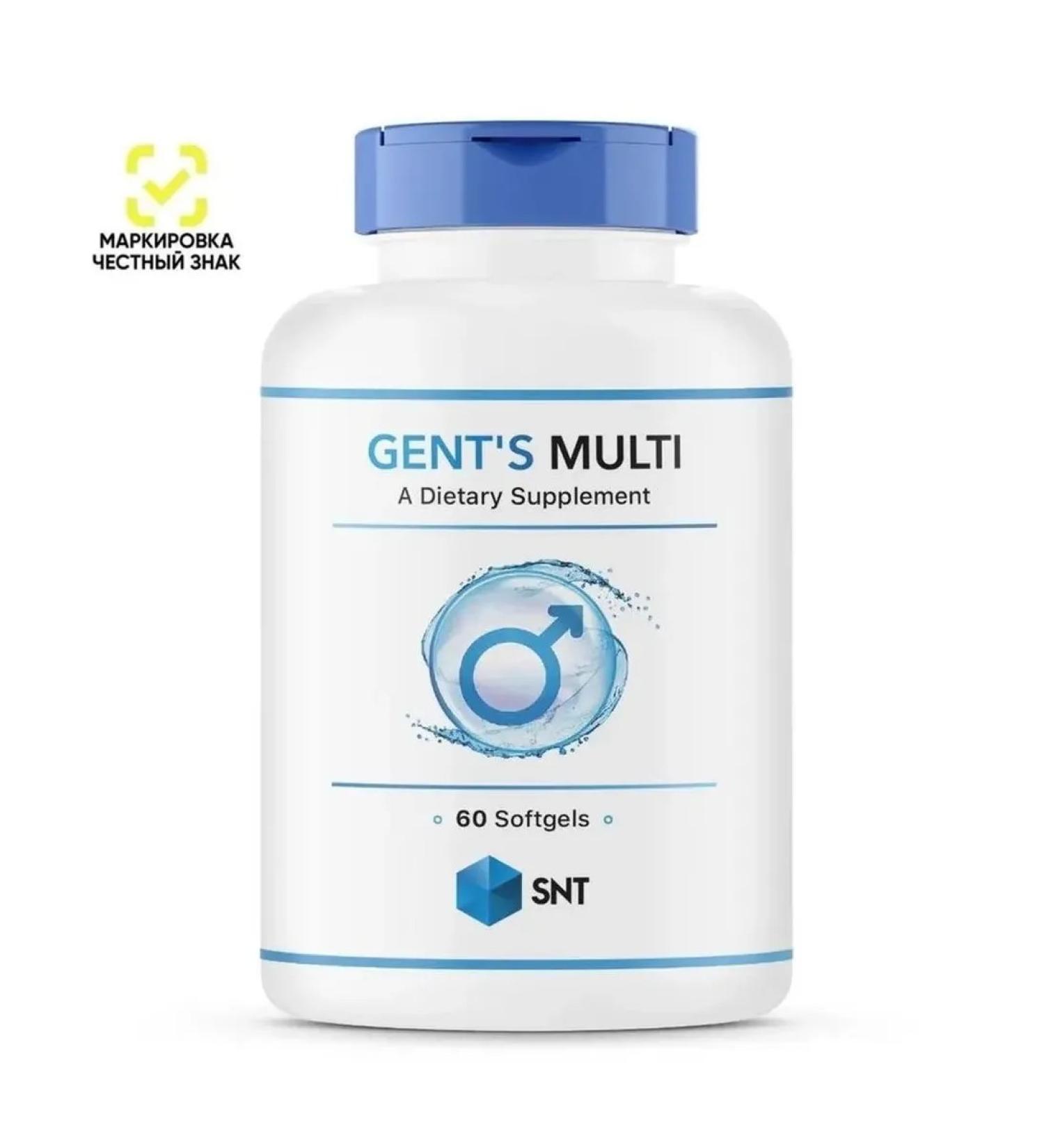 SNT Vitamins for men Gent S Multi 60 capsules - Buy Online on GoSupps.com