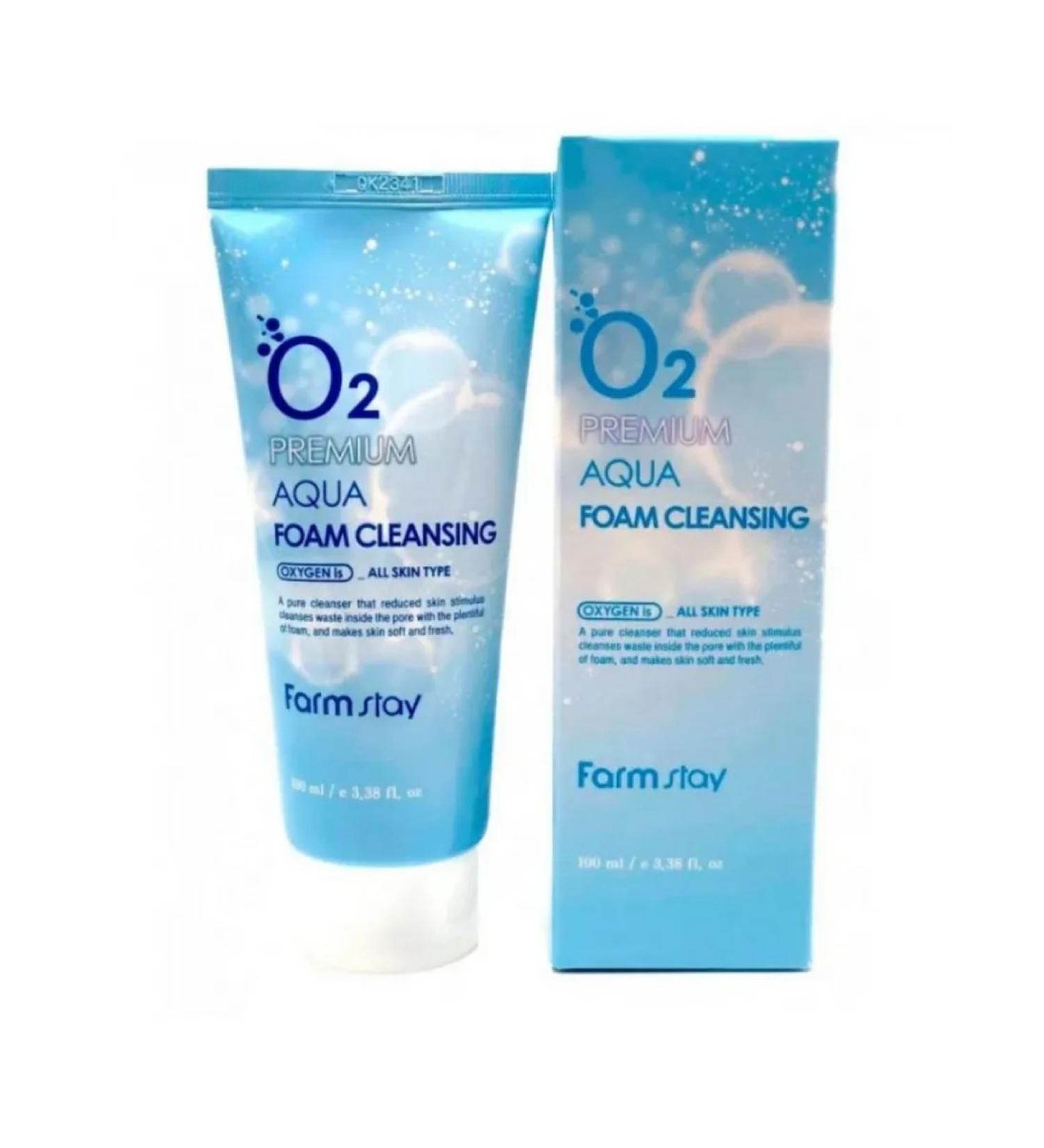 FS Cosmetics Foam for washing O2 Premium Aqua Cleansing Foam 100 ml - Buy Online on GoSupps.com