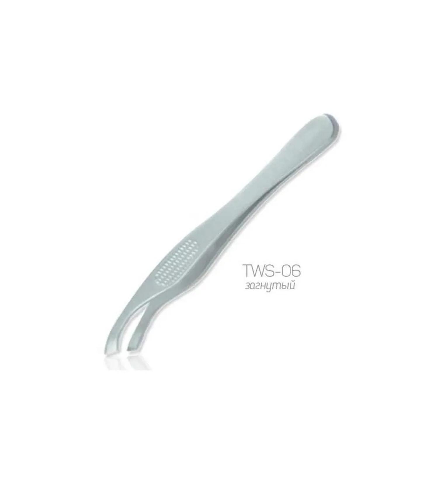 Cosmake Cosmetic tweezet silver bent professional