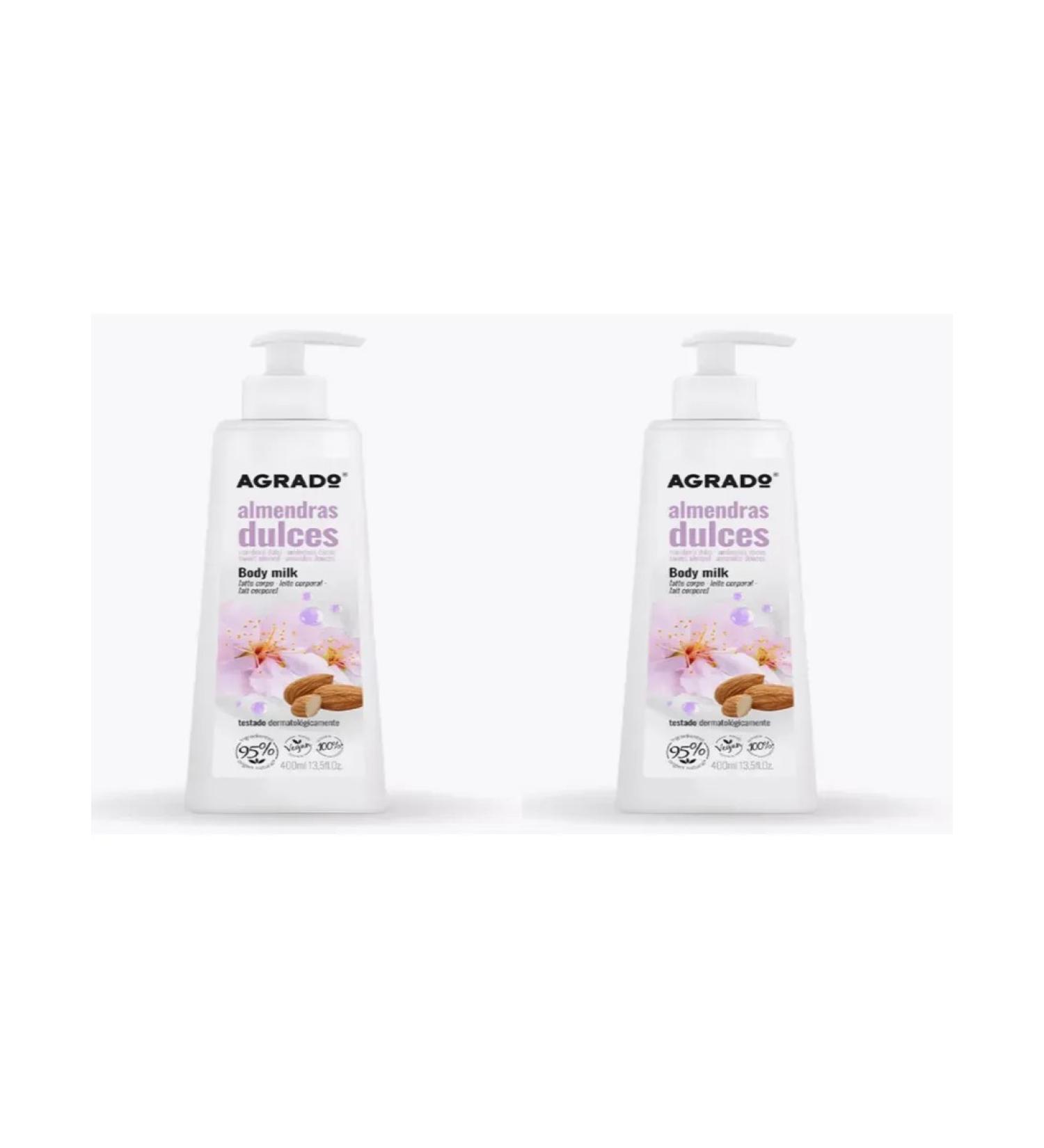 Agrado Body milk sweet almonds 400 ml 2 pcs