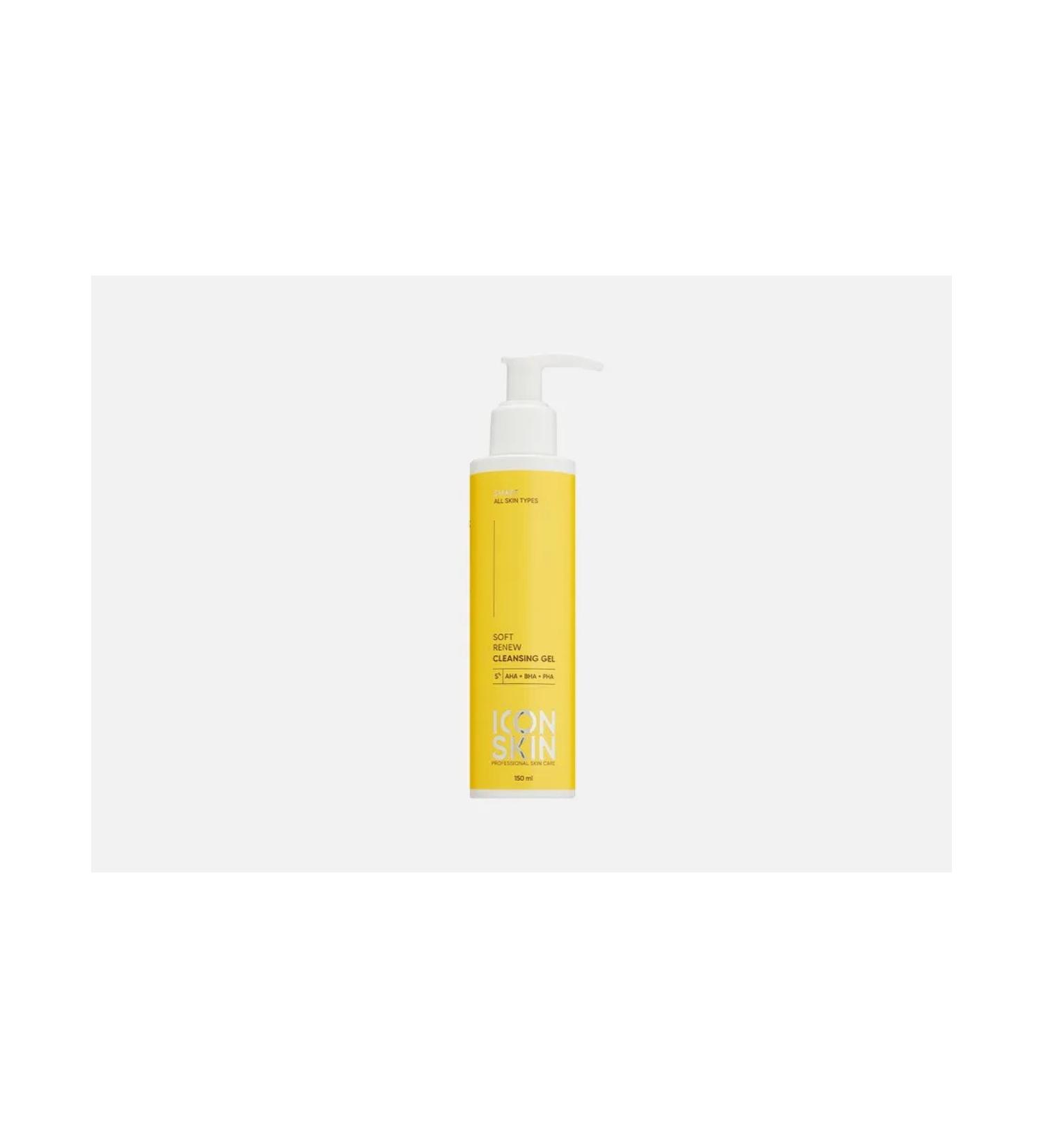 ICON SKIN Soft Renew acid washing gel with acids - Buy Online on GoSupps.com