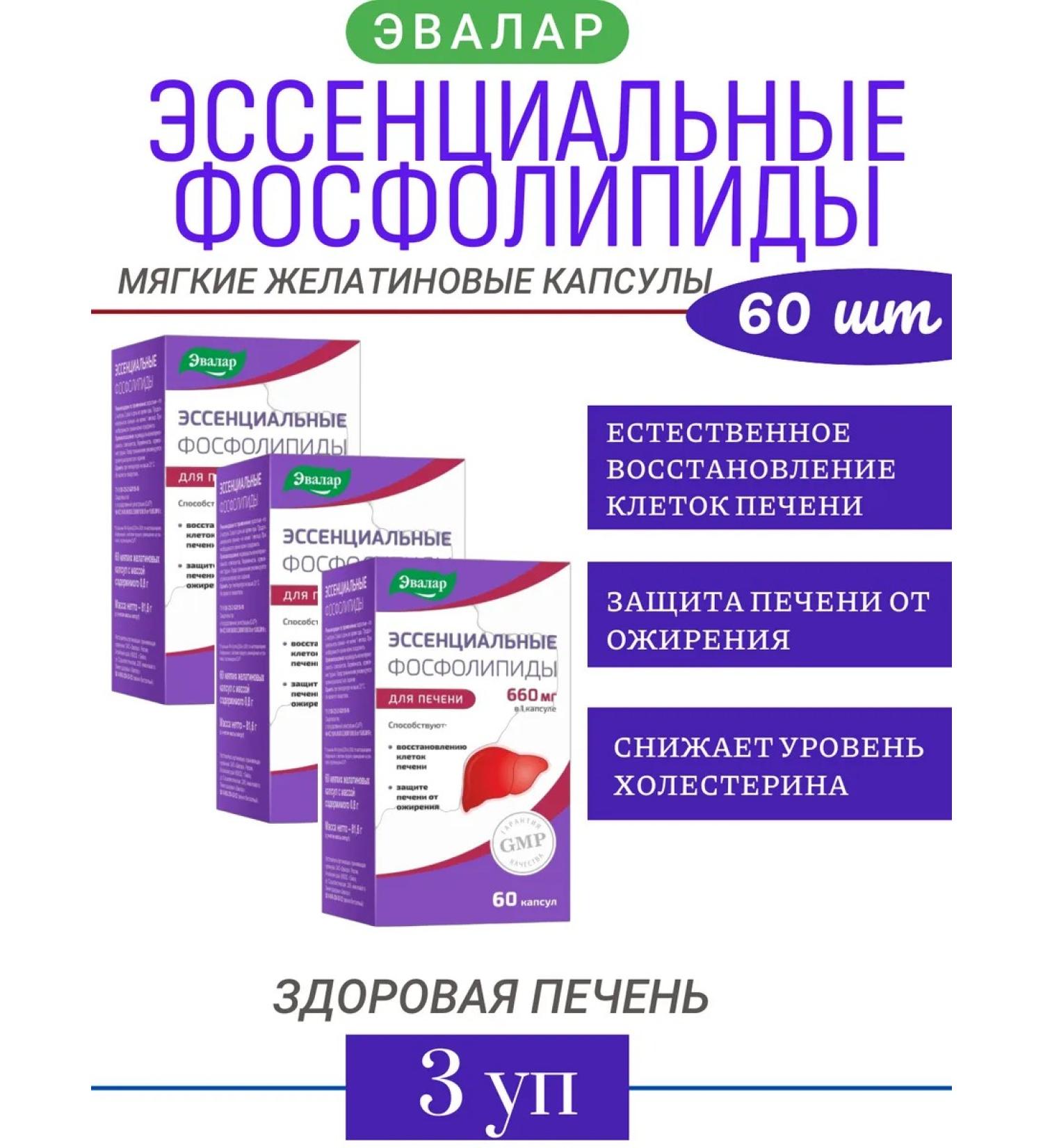 Evalar Essential phospholipids 60 mild ged - Buy Online on GoSupps.com