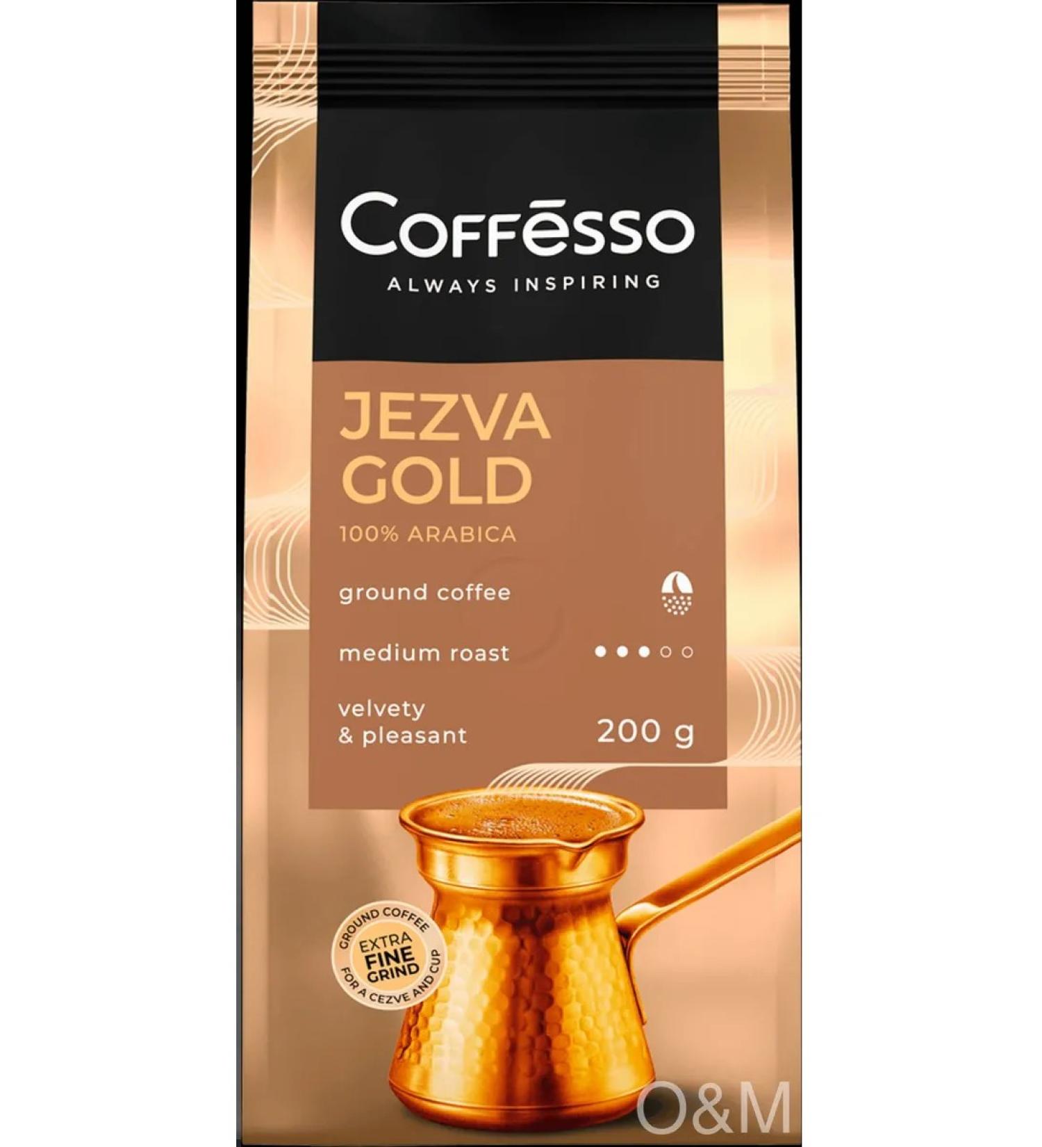 Ground Coffee Coffesso Jezva Gold 100% Arabica - Buy Online on GoSupps.com