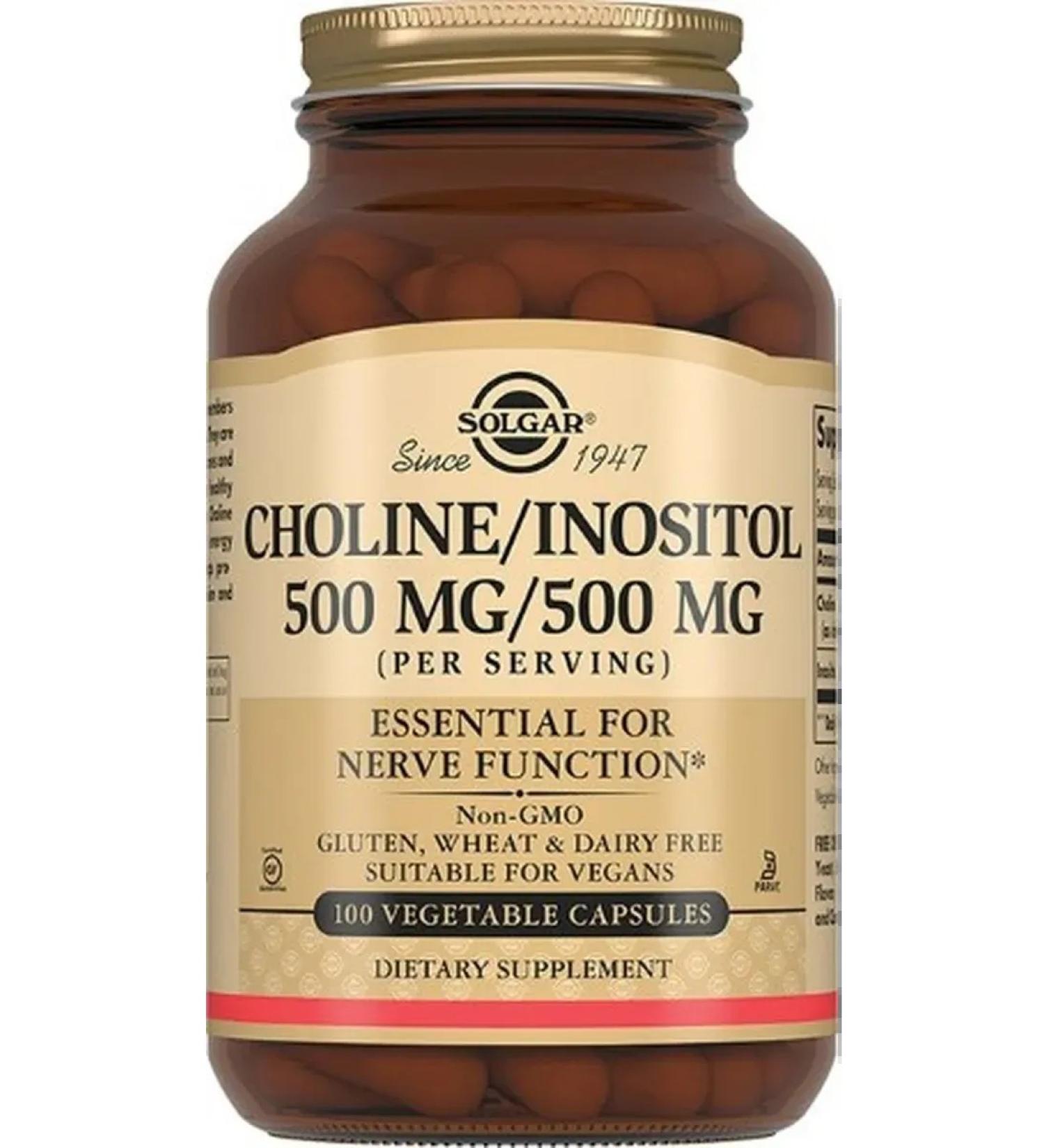 SOLGAR Choline inositol n100 caps 1040 mg