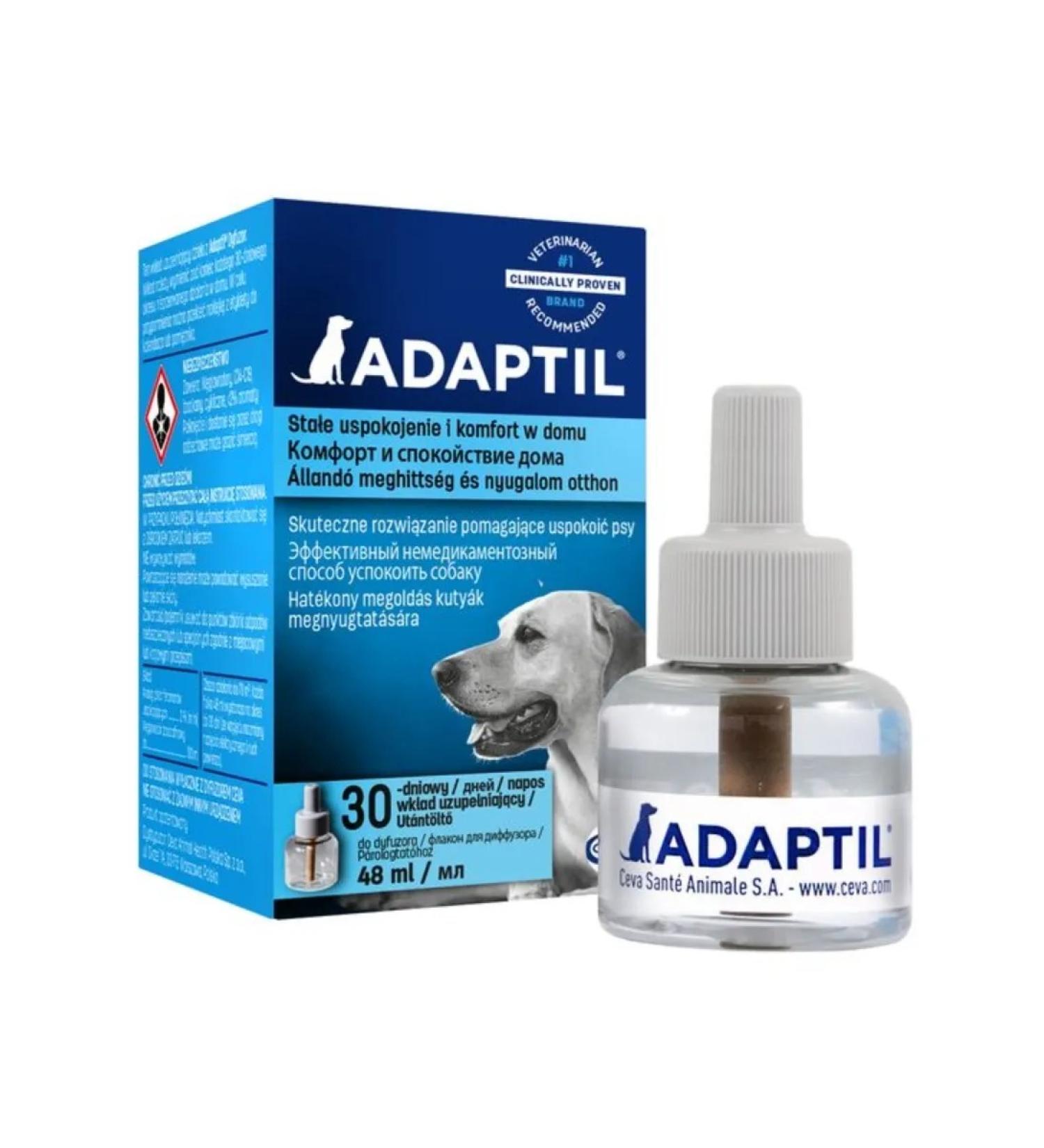 Adaptil The replaced block adapted pheromone Correction of dog behavior 48ml