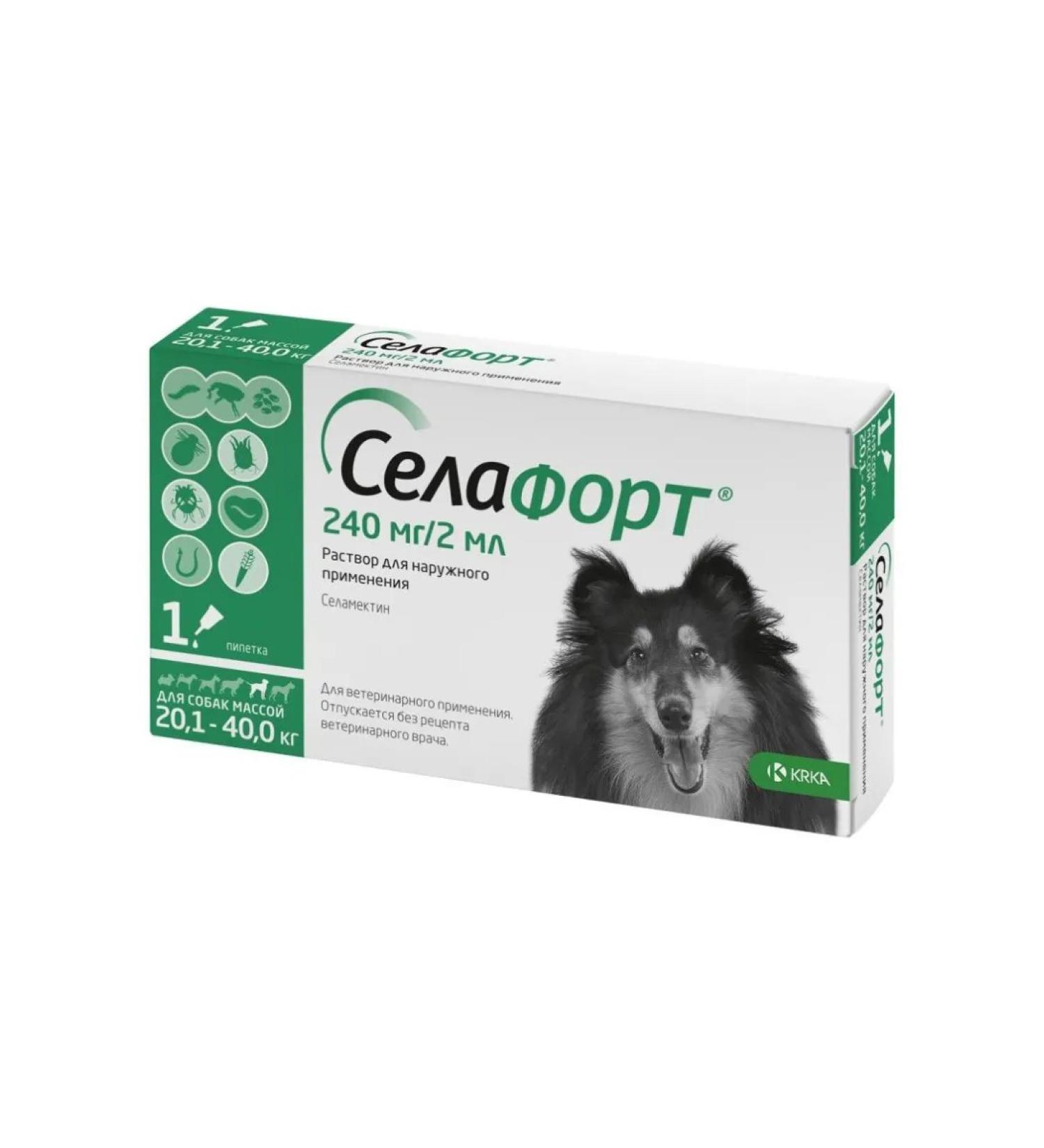 KRKA Sealess 12% 2 ml (240 mg) for dogs 20.1-40 kg 1 pc