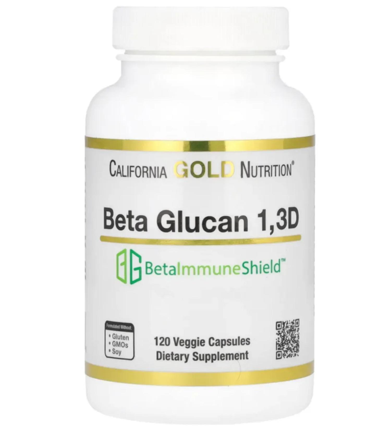 California Gold Nutrition California Gold Beta-Glukan from algae 120 vegetables. capt - Buy Online on GoSupps.com