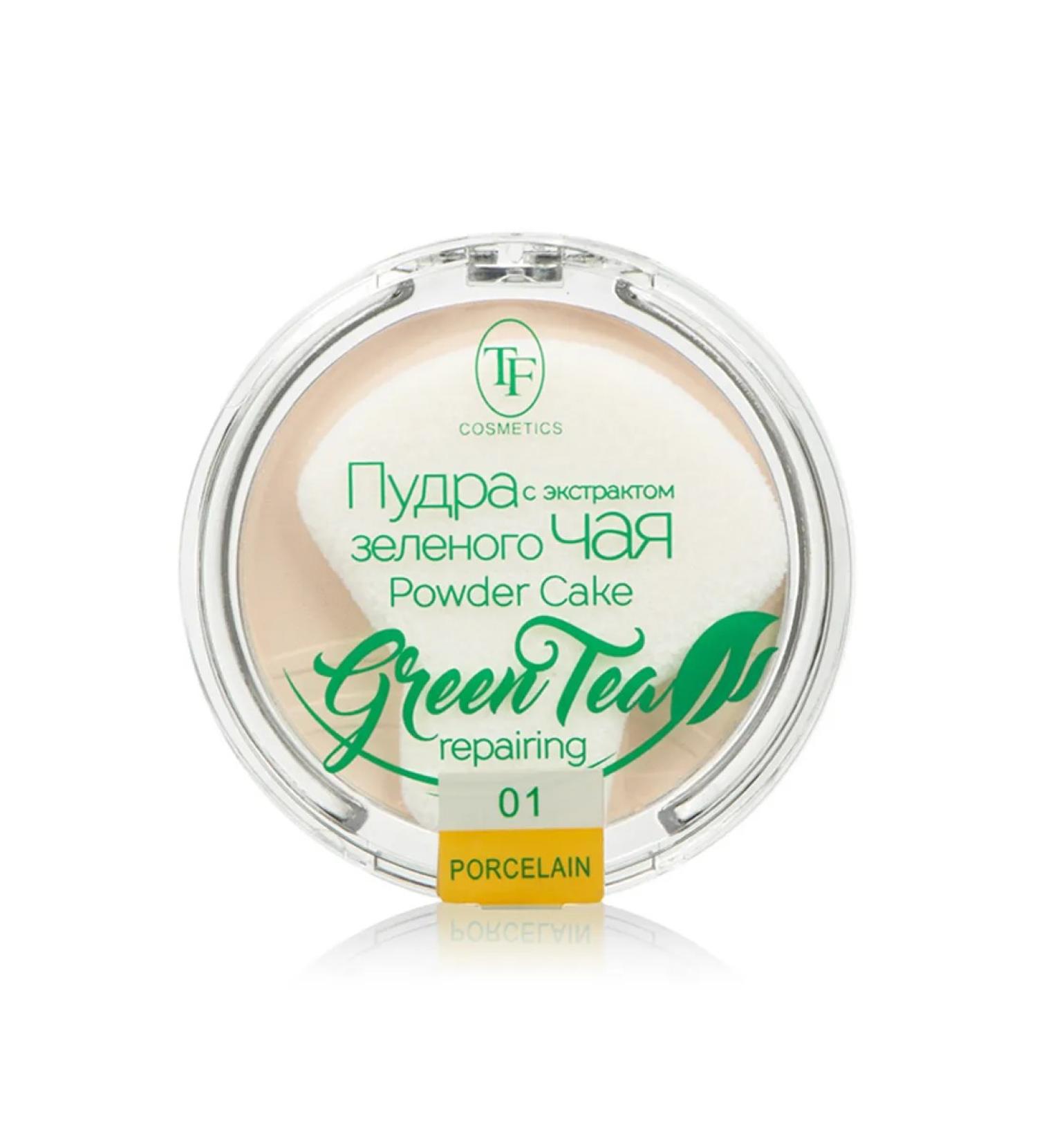 Triumph Compact powder Green Tea Tone 01 porcelain