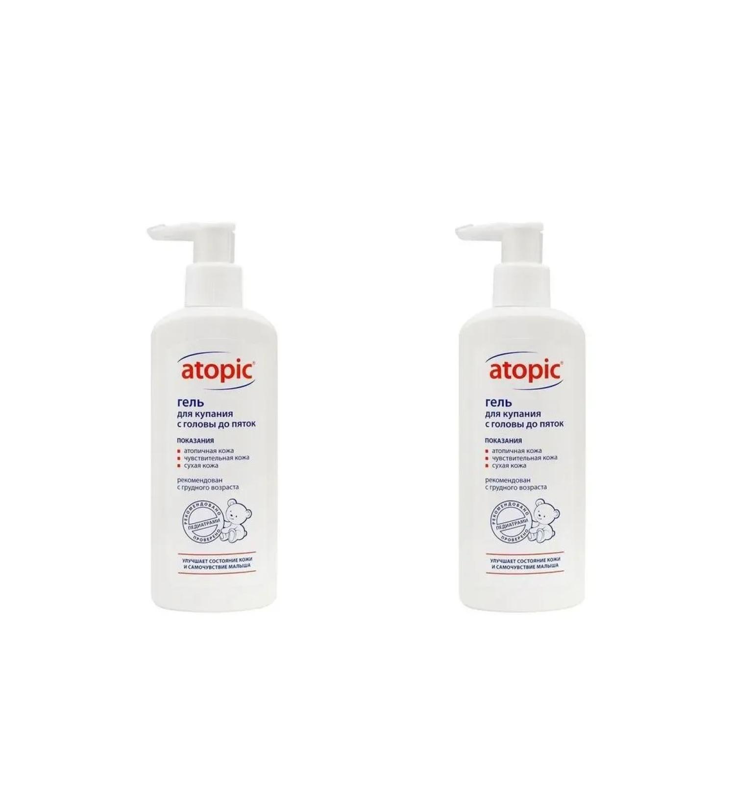 Atopic Bathing gel from head to heel 250ml 2 pcs - Buy Online on GoSupps.com